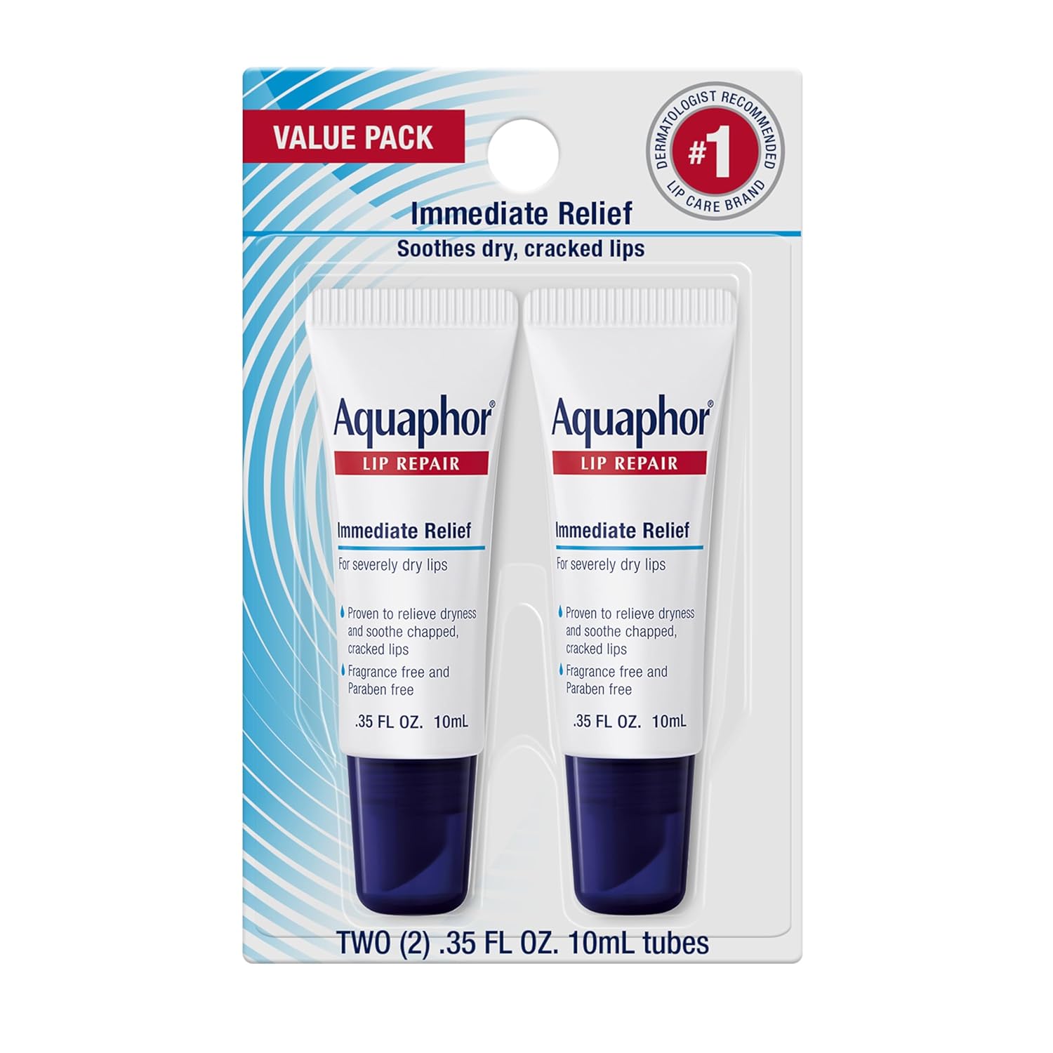 Aquaphor Lip Repair Ointment Moisturizing Lip Balm Pack De 2