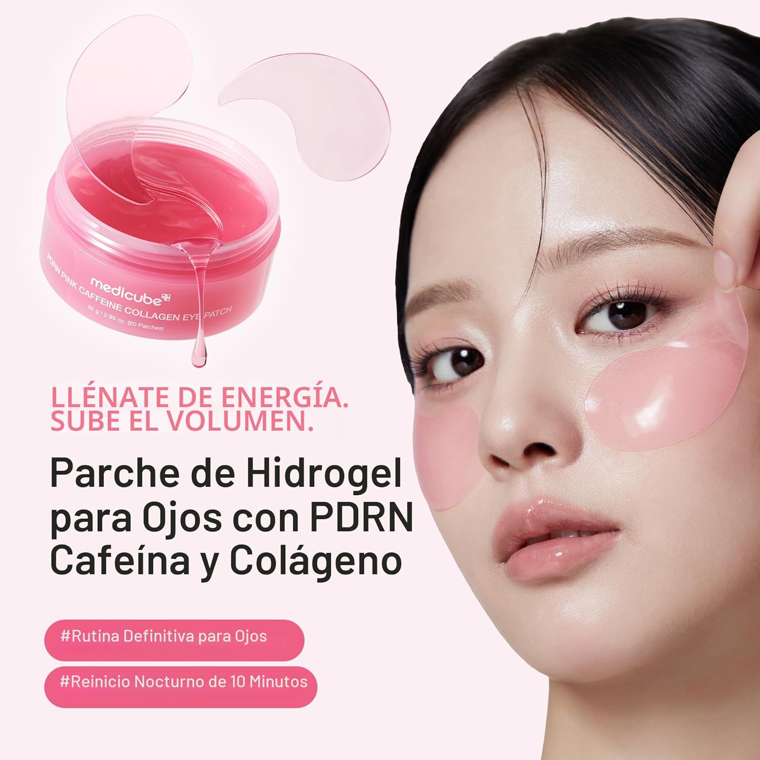Medicube PDRN Collagen & Caffeine Eye Patch Parches Para Ojos Con PDRN, Colágeno Y Cafeína