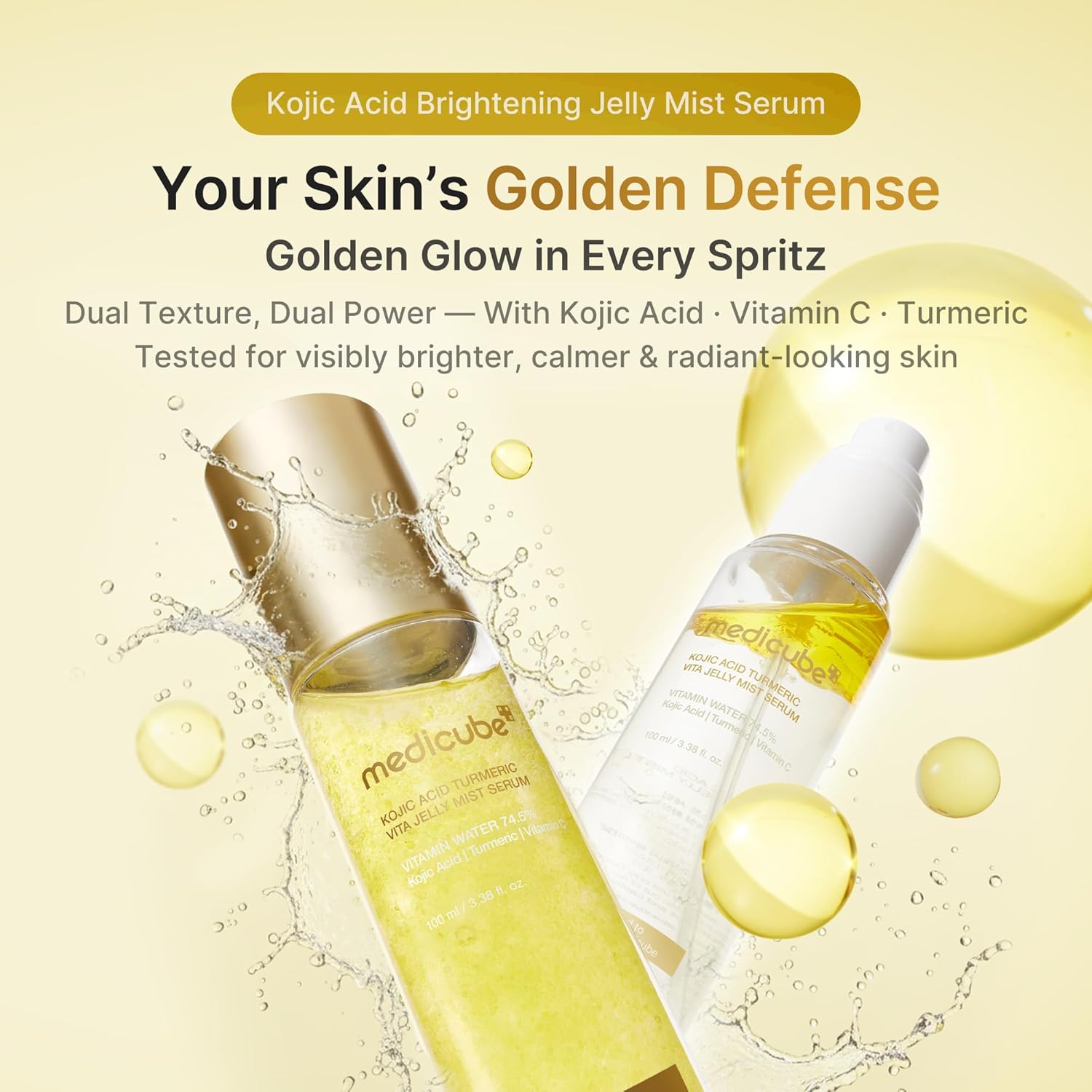 Medicube Kojic Acid Turmeric Vita Jelly Mist Serum 100 ml | Sérum Iluminador