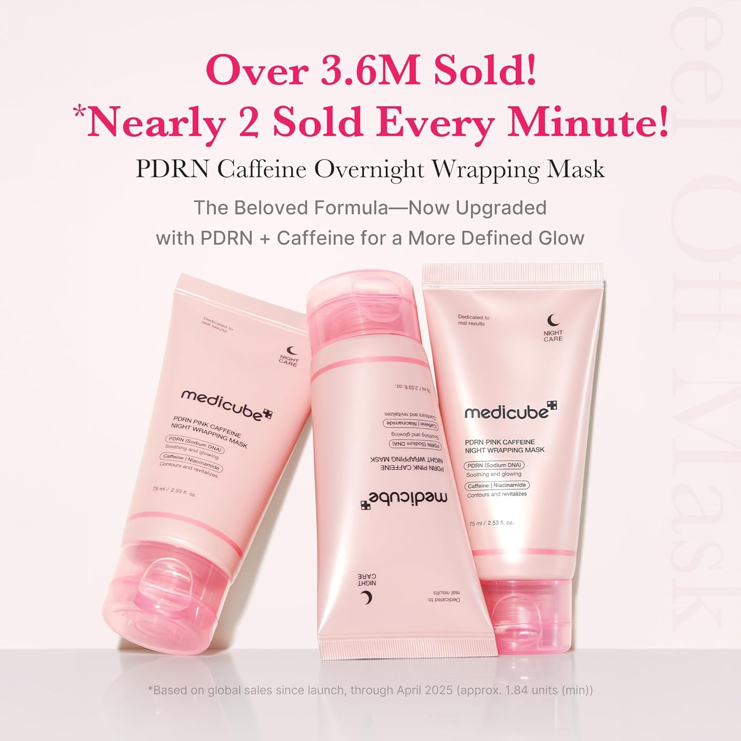 Medicube PDRN Pink Caffeine Night Wrapping Mask | Mascarilla Nocturna Reafirmante Y Revitalizante
