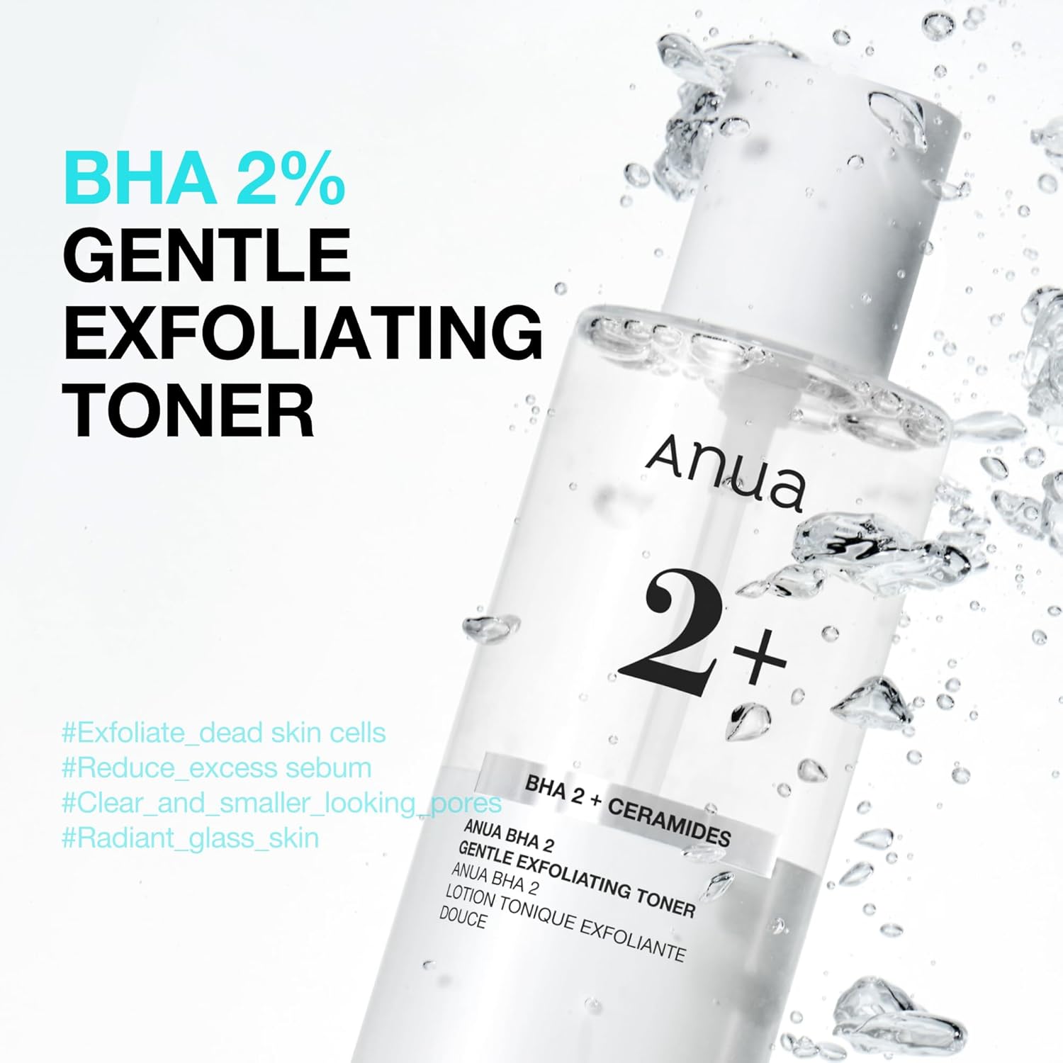 ANUA BHA 2% Gentle Exfoliating Toner | Tónico Exfoliante Suave para Piel Radiante