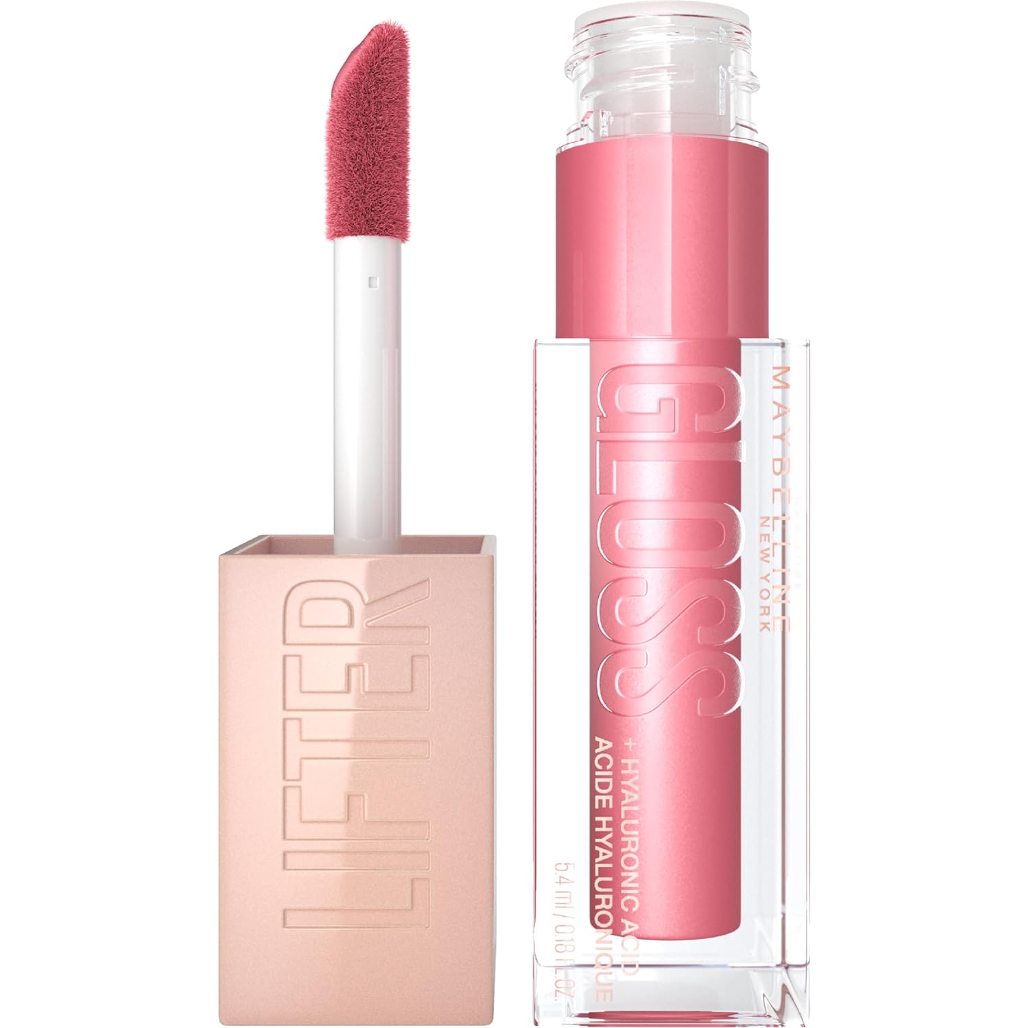 Maybelline New York Lifter Gloss - Brillo Labial Hidratante con Ácido Hialurónico