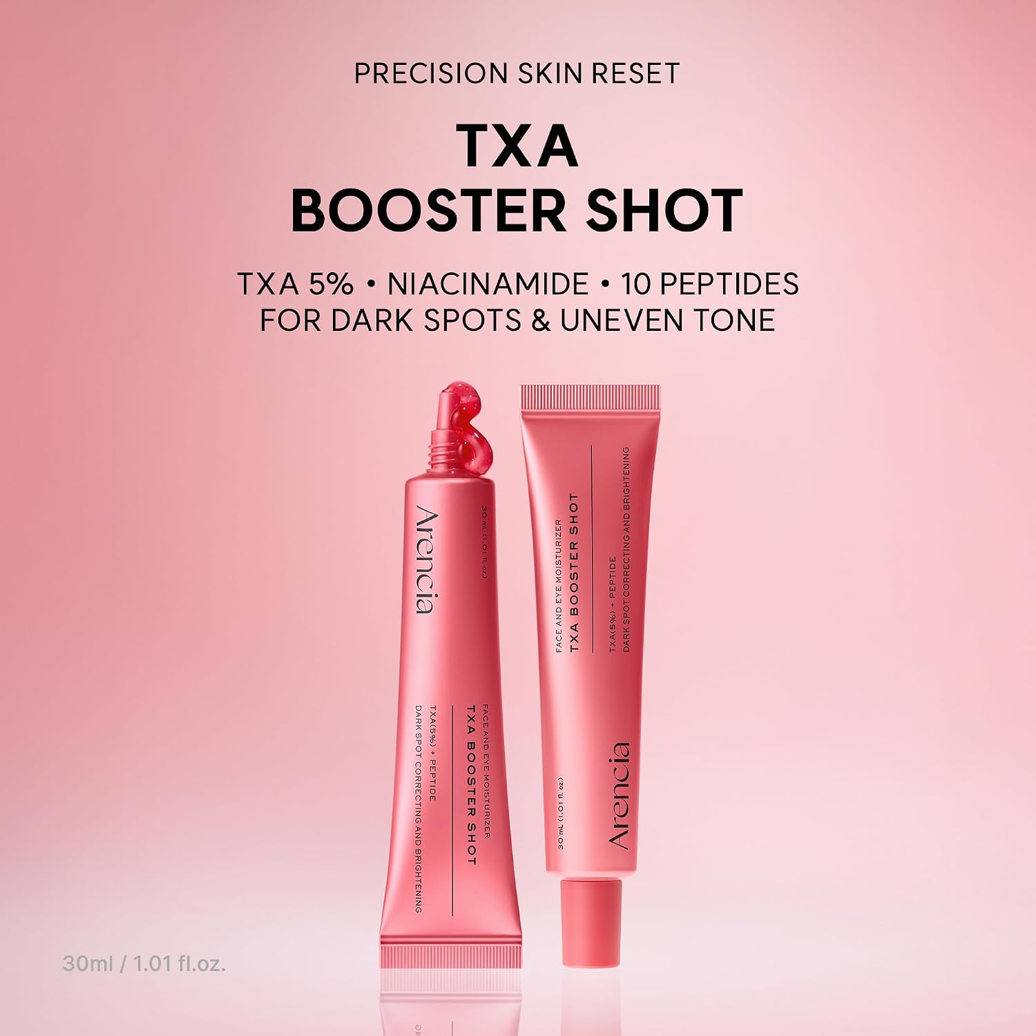 Arencia TXA Booster Shot Serum – Sérum Iluminador Con 5% Ácido Tranexámico Y Péptidos 30 ML