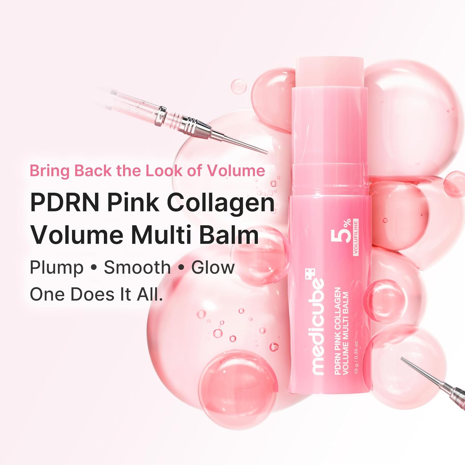 Medicube PDRN Pink Collagen Volume Multi Balm Stick Bálsamo Facial Hidratante En Barra