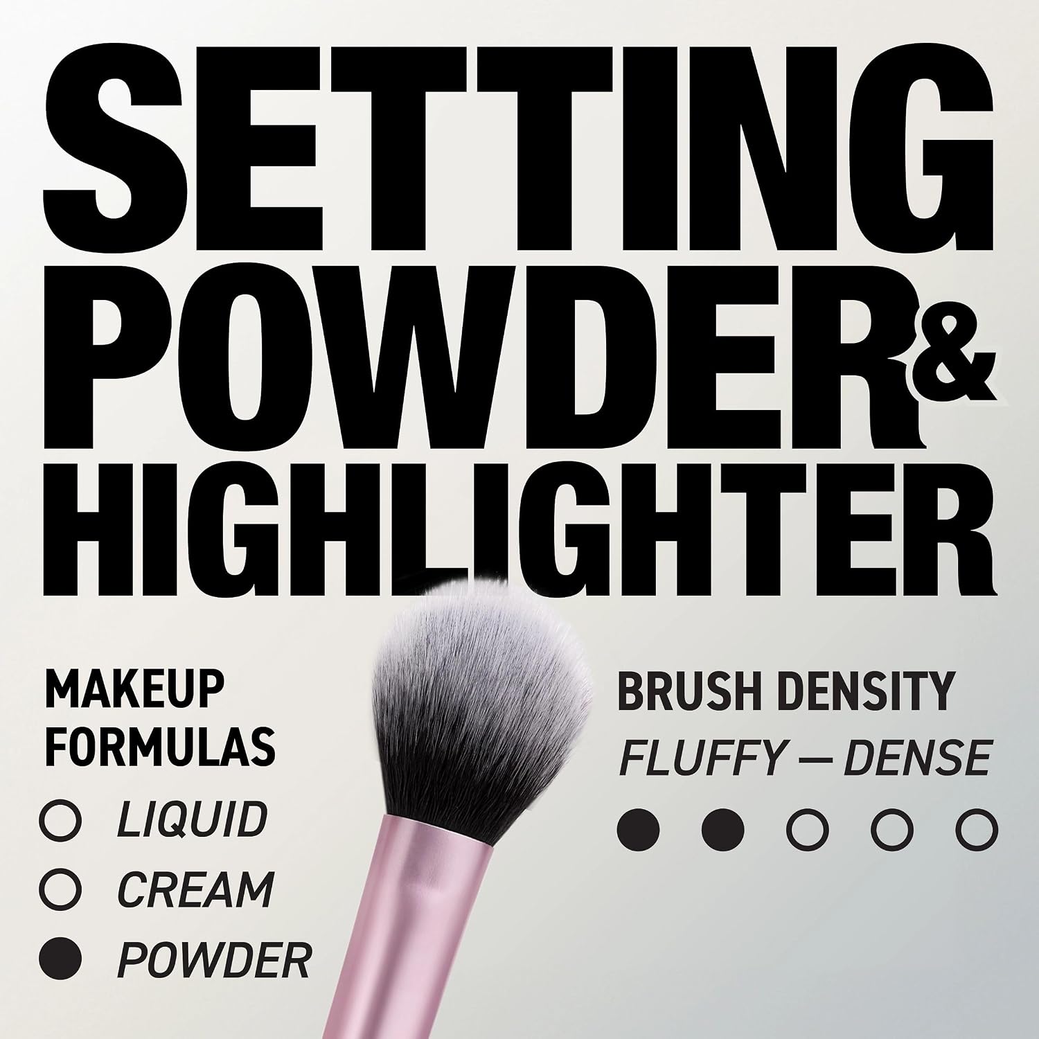 Real Techniques Setting Brush No. 402 Brocha Profesional Para Polvos Y Difuminado
