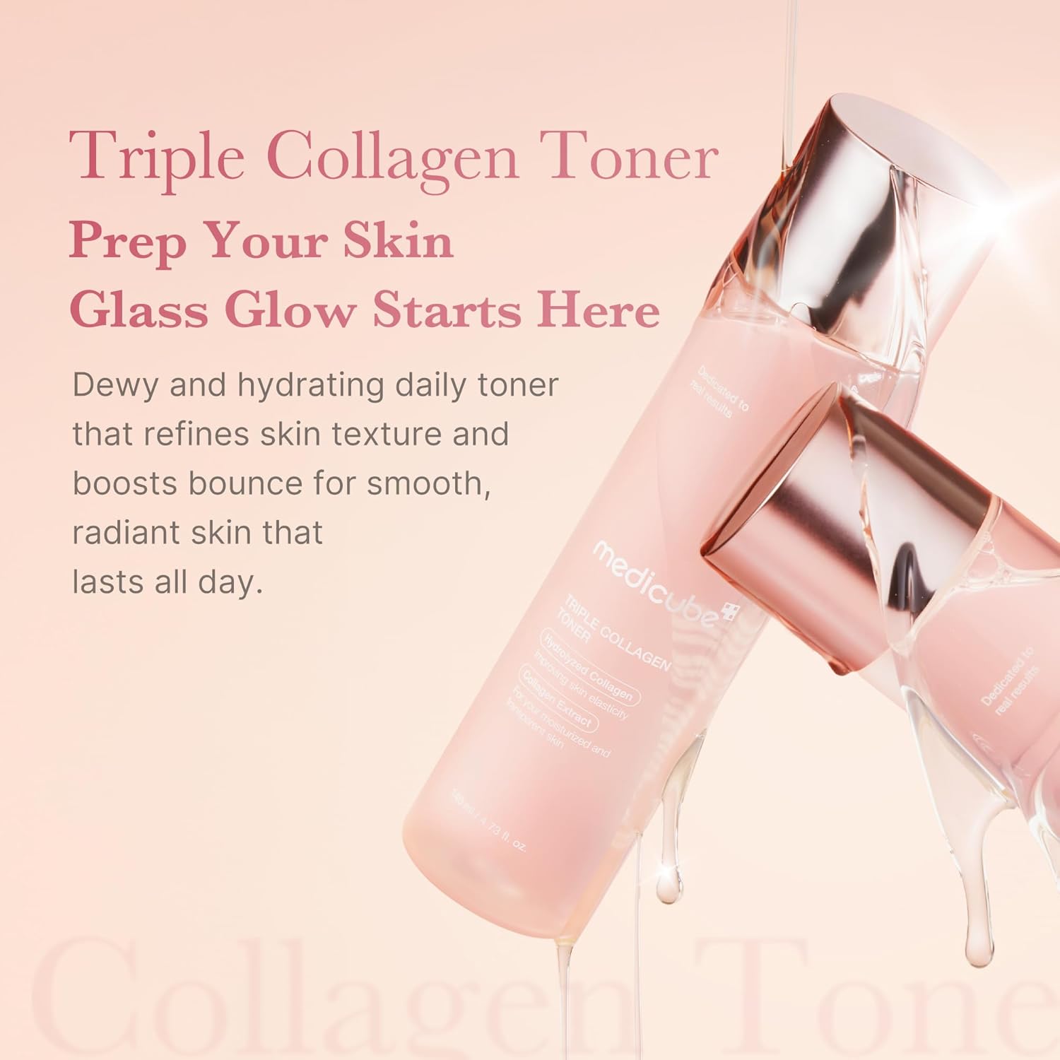 MEDICUBE Triple Collagen Toner Tónico Facial Hidratante Y Reafirmante 140 ml