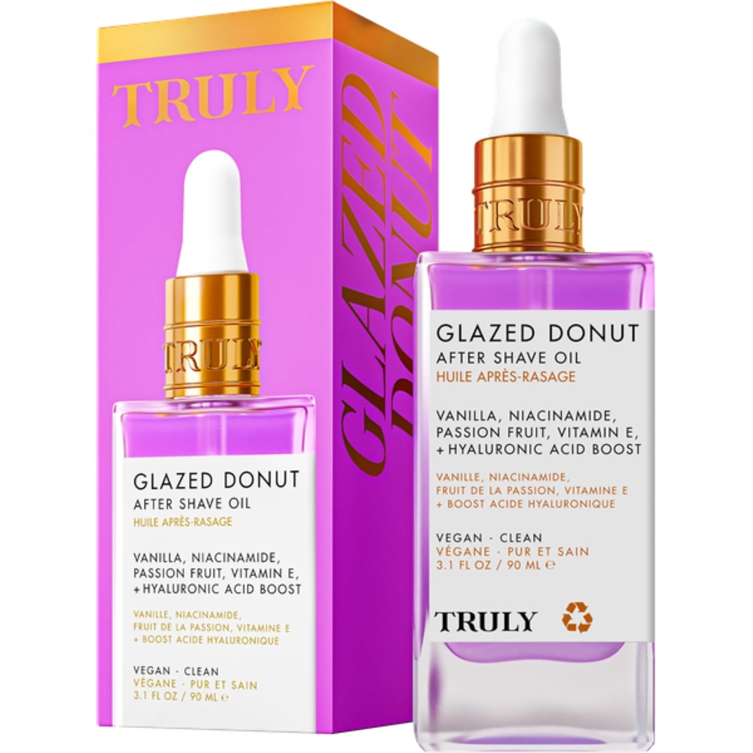 Truly Luxury Glazed Donut After Shave Oil – Aceite Post Afeitado Iluminador E Hidratante