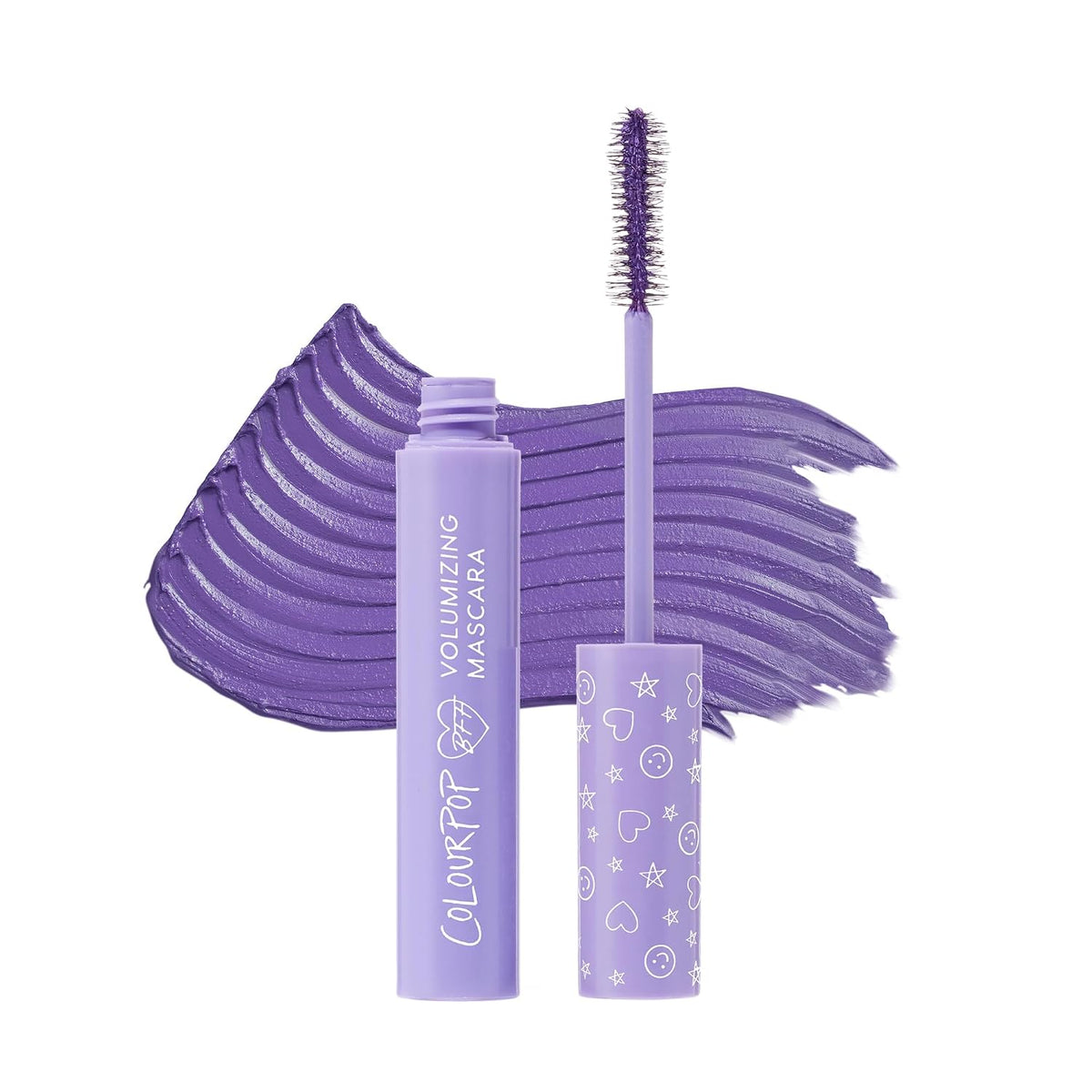 ColourPop BFF Mascara – Máscara De Pestañas Voluminizadora Y Alargadora Con Cepillo De Fibra De Nylon 0.24 oz