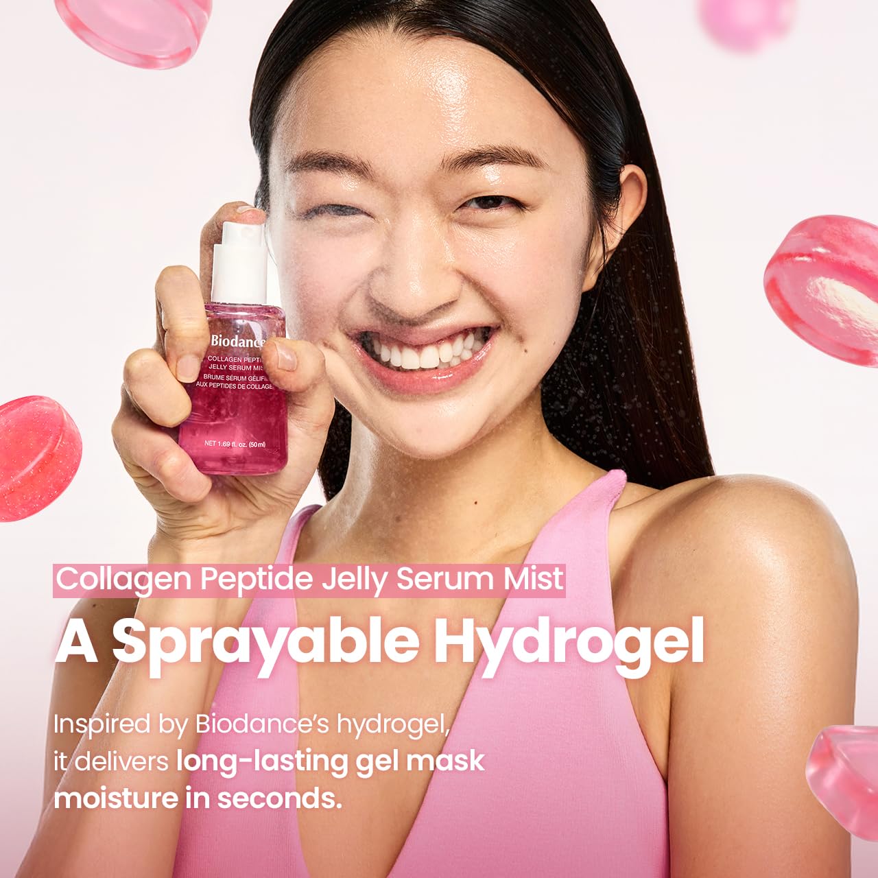 BIODANCE Collagen Peptides Jelly Serum Mist Bruma Facial Hidratante Con Colágeno Efecto Plumping 50 ml