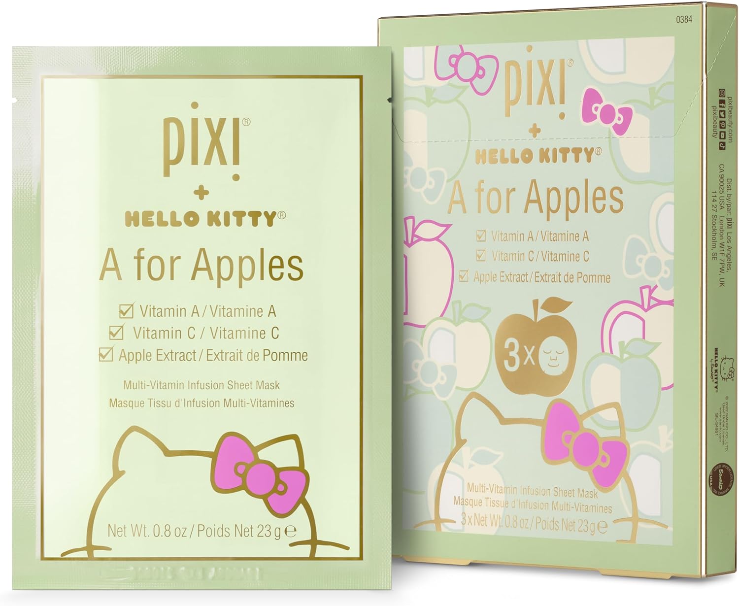 Pixi + Hello Kitty A For Apples Sheet Mask | Mascarilla Facial