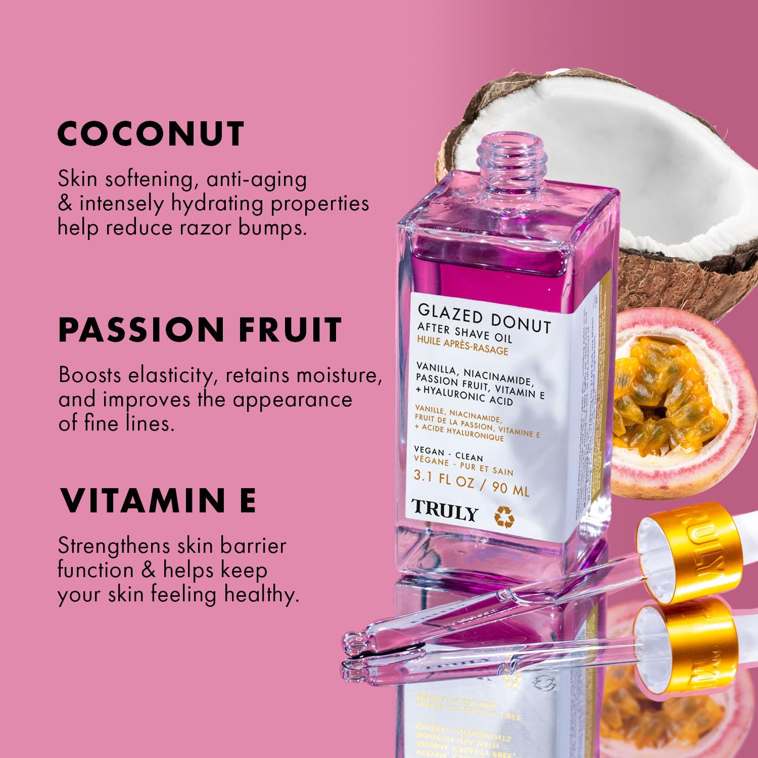 Truly Luxury Glazed Donut After Shave Oil – Aceite Post Afeitado Iluminador E Hidratante