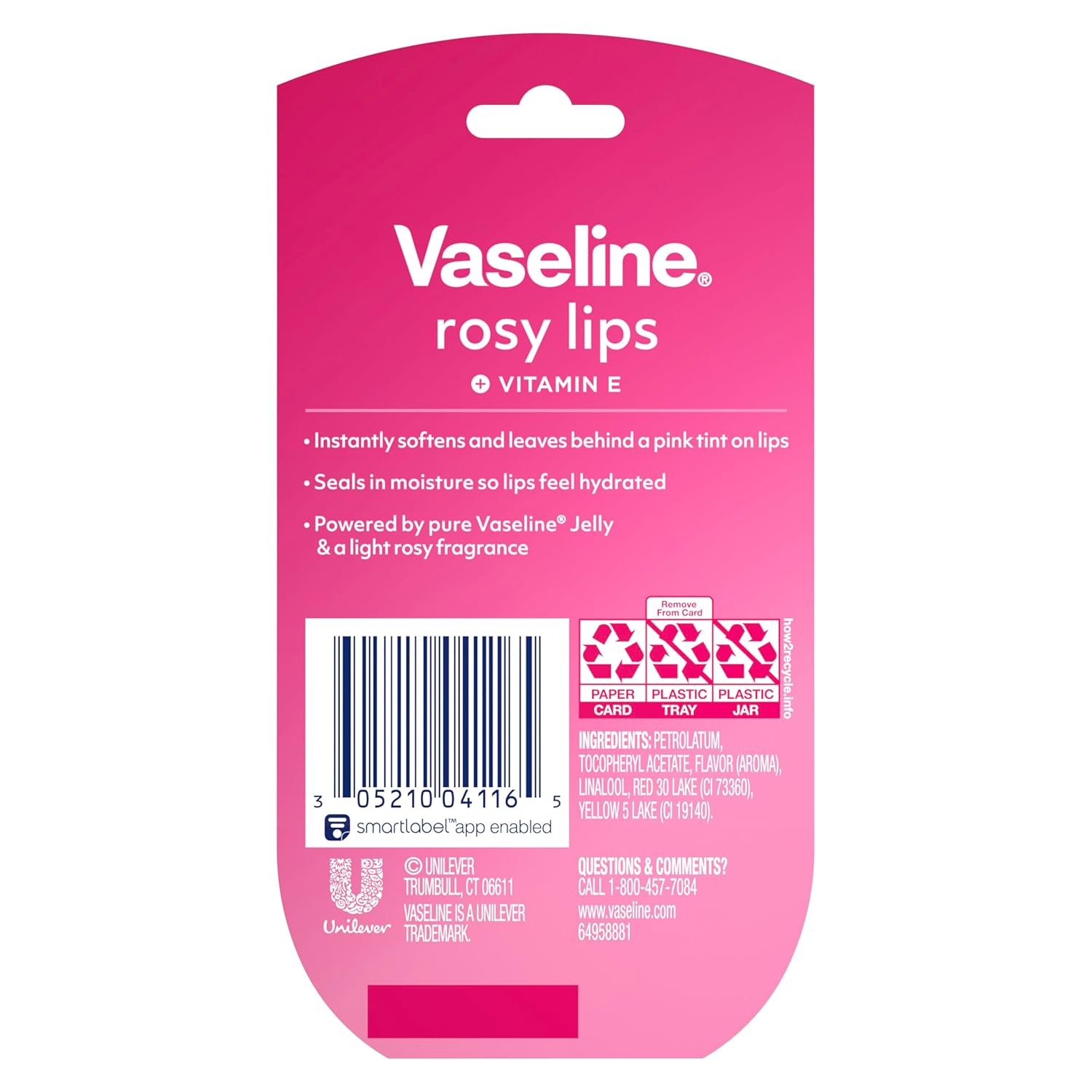 Vaseline Lip Therapy Rosy Lips Mini Set Bálsamo Labial Hidratante Con Color (2 Unidades)