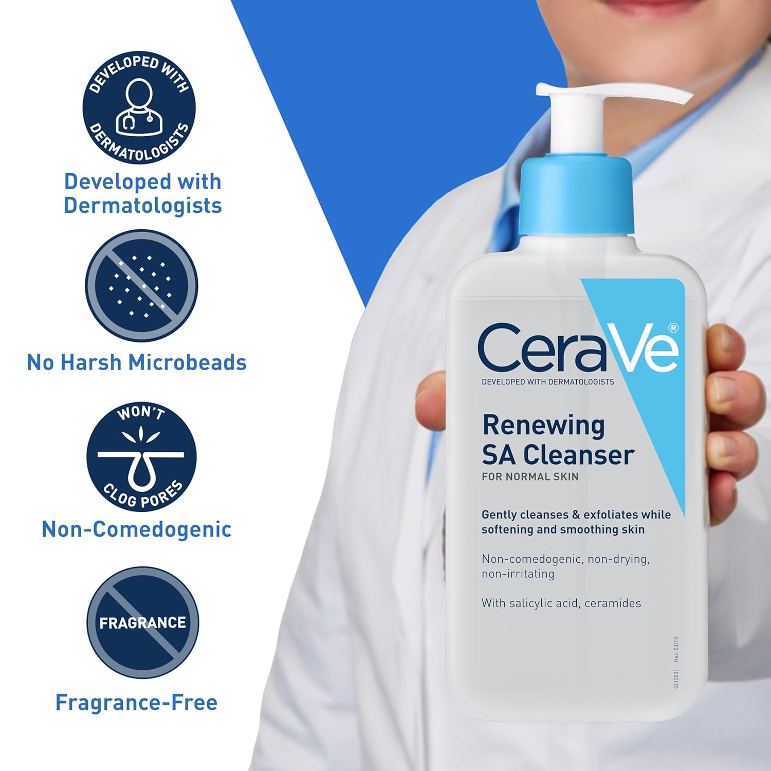 CeraVe Renewing SA Cleanser 473ml | Limpiador Renovador con Ácido Salicílico