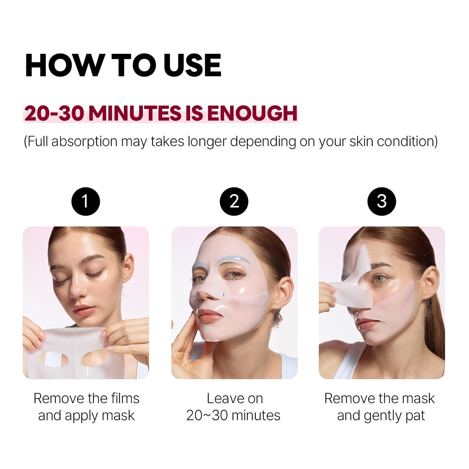 ROUND LAB Camellia Collagen Hydrogel Mask – Pack de 4 Mascarillas Hidratantes y Reafirmantes