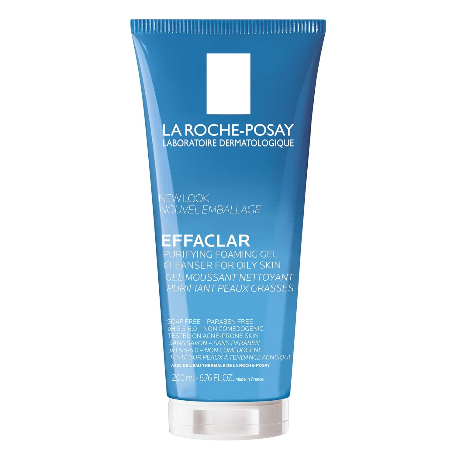 La Roche-Posay Effaclar - Gel Moussant Purifiant | Gel Limpiador Purificante Para Piel Grasa Y Sensible