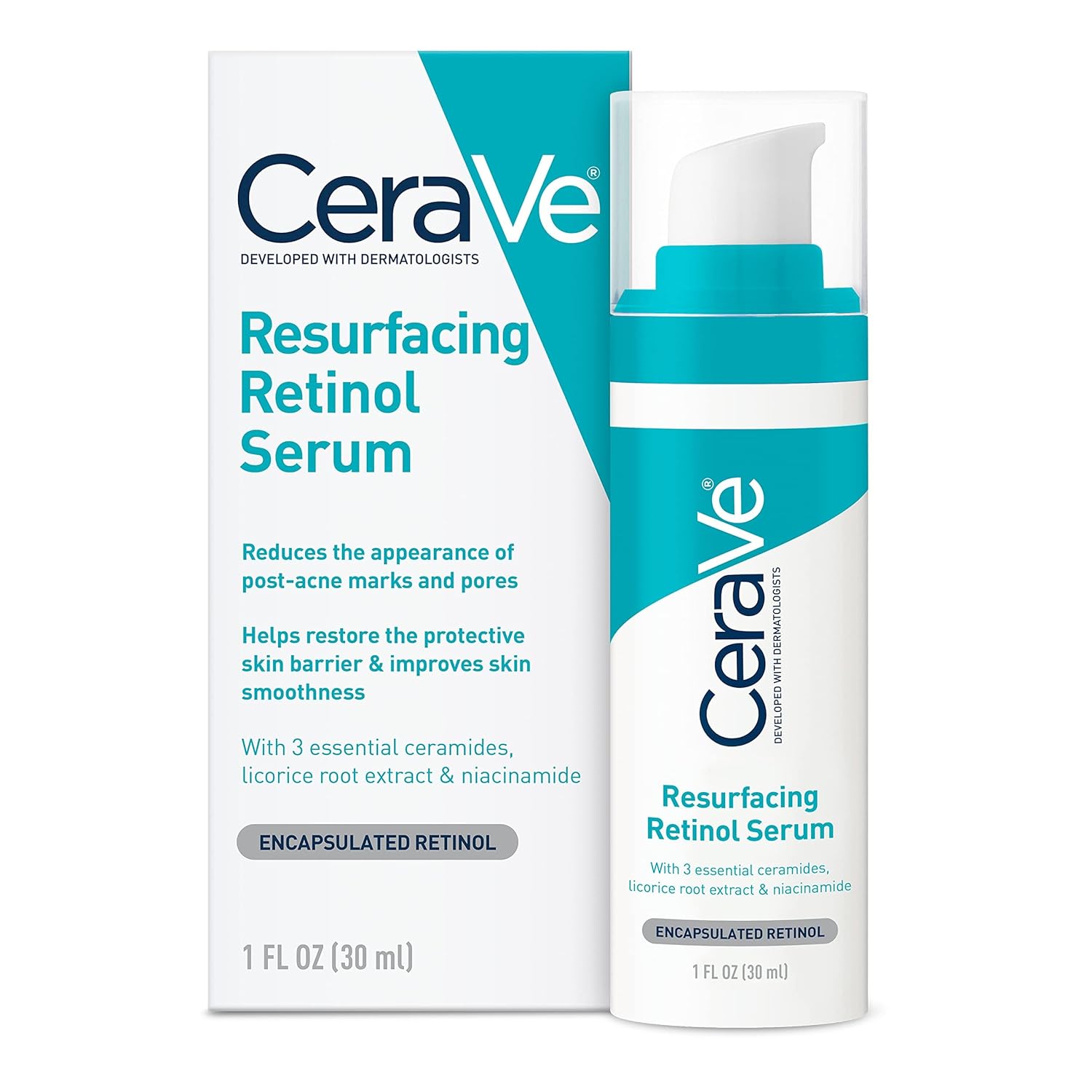CeraVe Resurfacing Retinol Serum Sérum Facial Con Retinol Encapsulado 30 ml