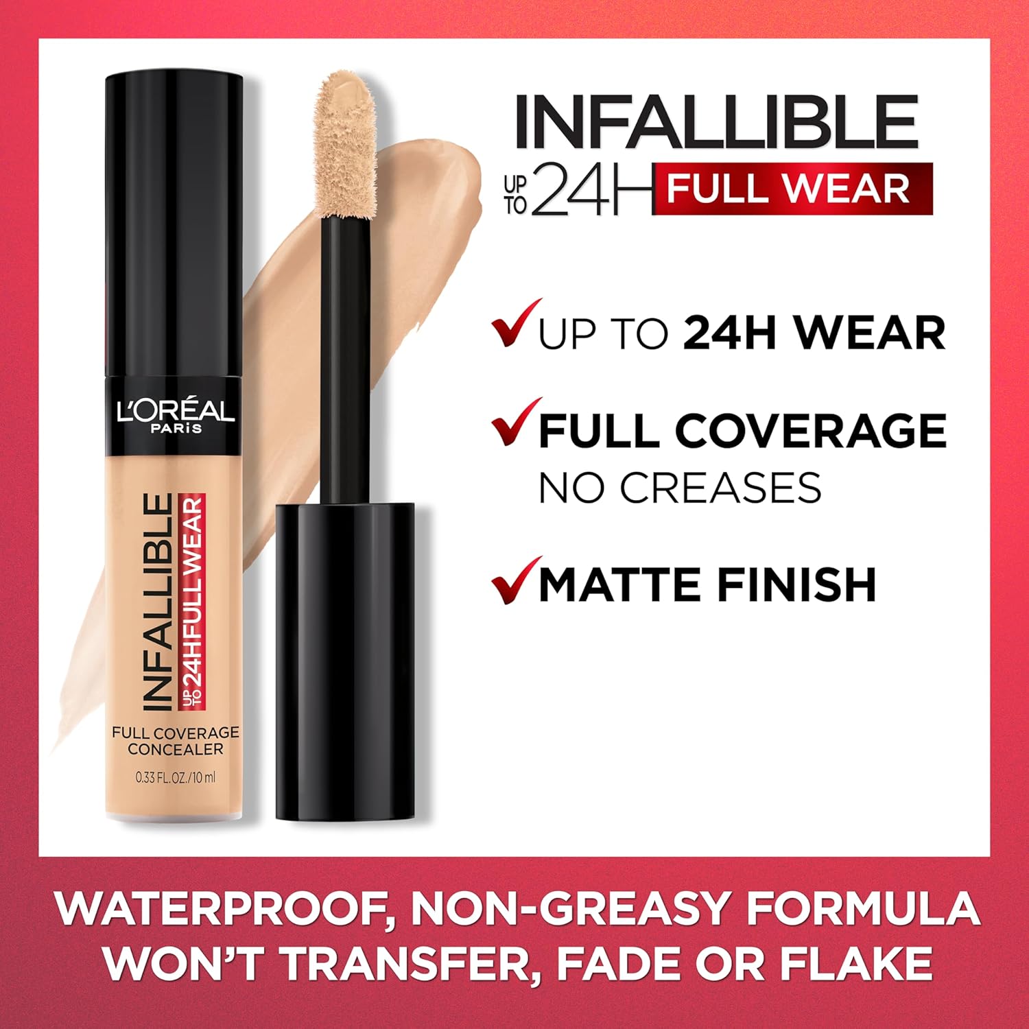 Loreal Paris Makeup Infalible Full Wear Corrector mate impermeable image 1