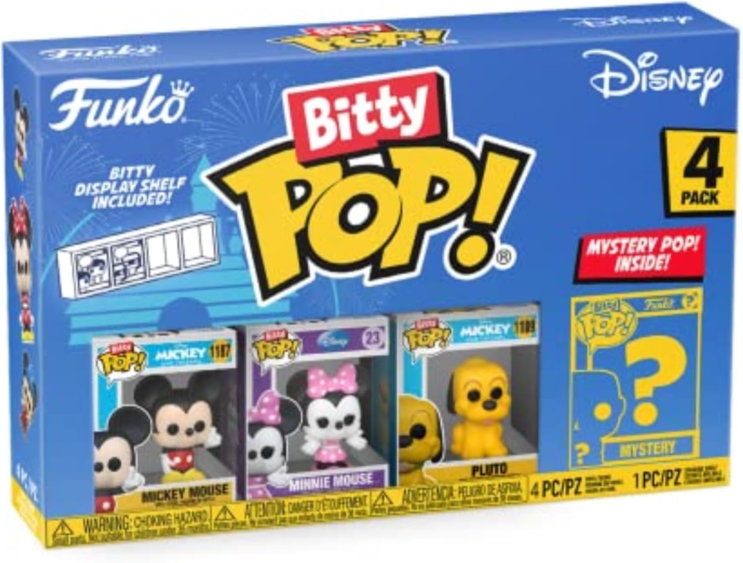 Funko Bitty POP! Disney - Mickey, paquete de 4 – Mickey Mouse, Minnie Mouse - Edición especial image 0