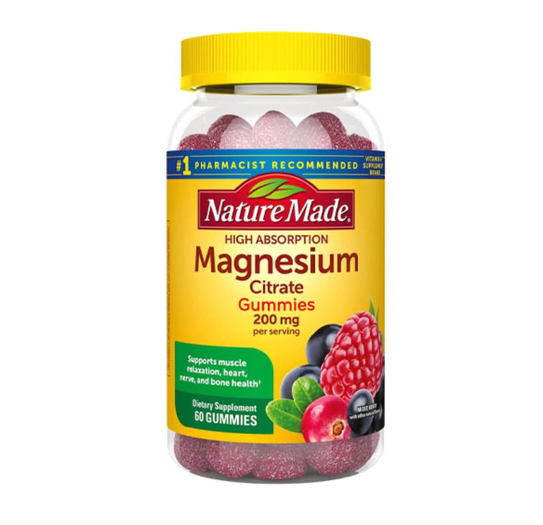 Nature Made Magnesium Citrate Gummies 200mg, 60 gomitas image 0