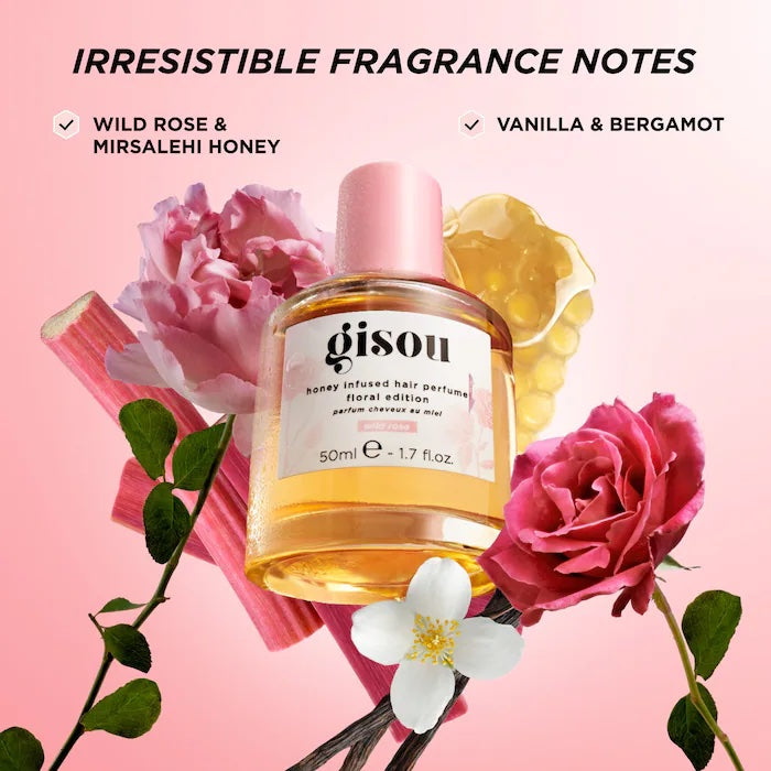 GisouHoney Infused Hair Perfume Rosas caja rosada image 1