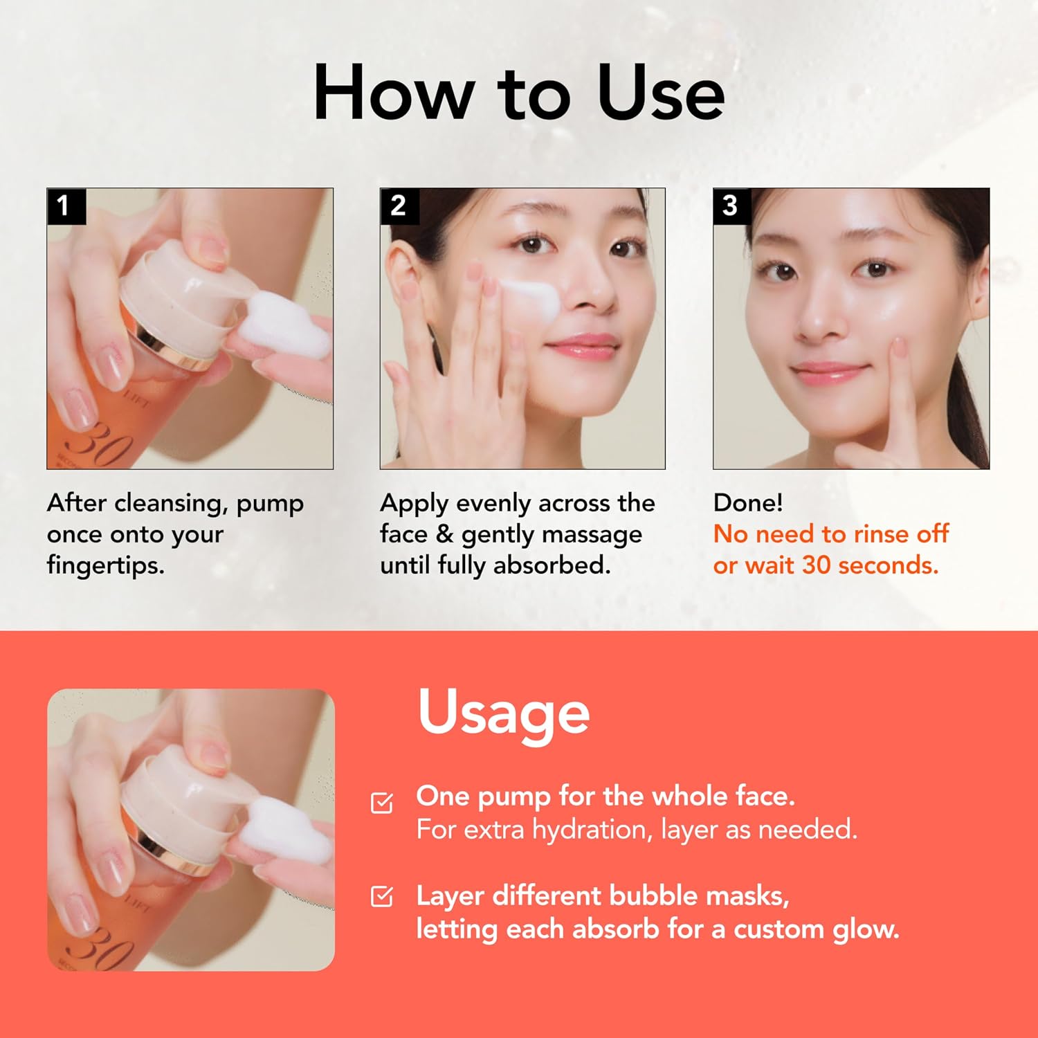 Menokin 30 Seconds Bubble Mask Lift – Mascarilla Burbuja Reafirmante Con Colágeno De Hibisco Vegano 95 ML