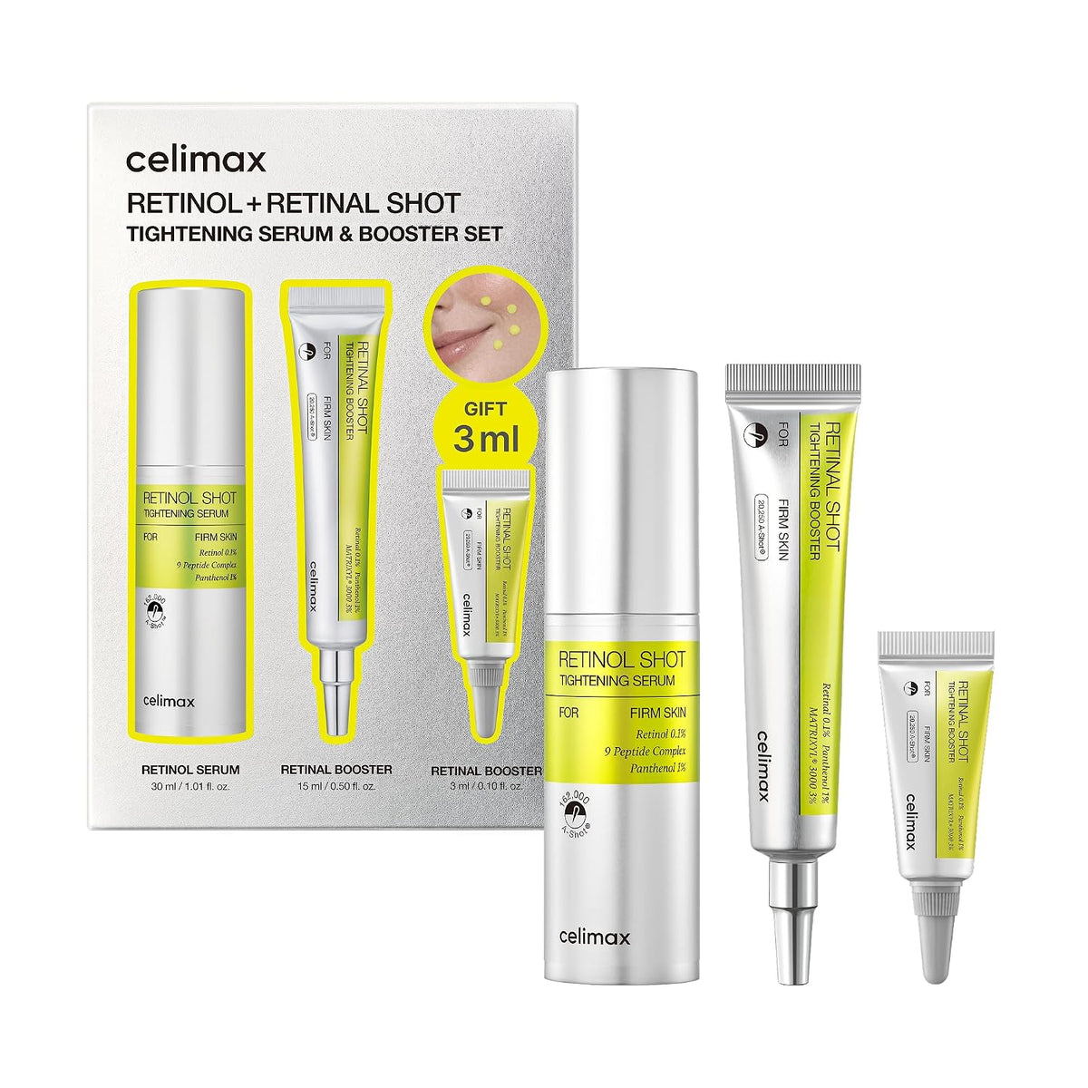 Celimax The Vita-A Retinal Shot Tightening Set – Sérum Y Booster Antiedad Con Retinol Y Retinal