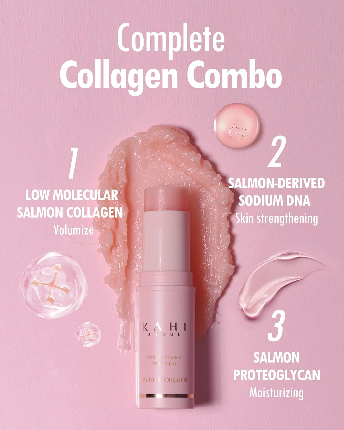 KAHI Wrinkle Bounce Multi Balm Stick Firming All-Over Body Balm with PDRN and Collagen