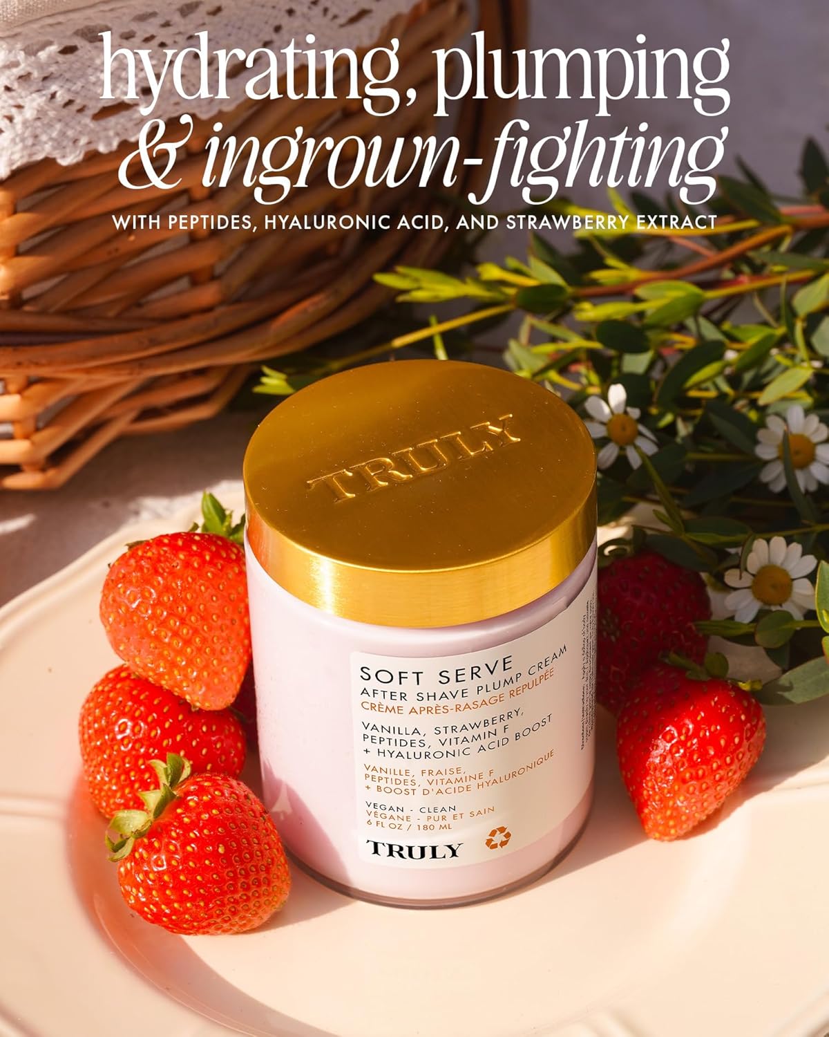 TRULY Soft Serve After Shave Plump Cream Crema Corporal Post Afeitado 180 ml