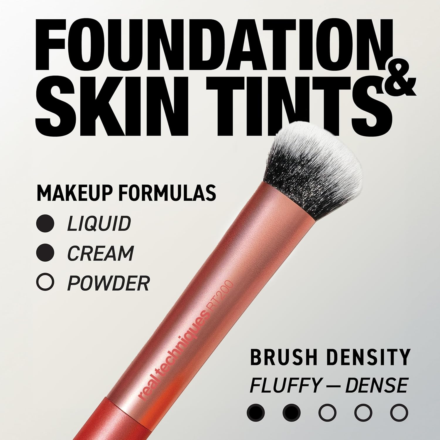 Real Techniques Expert Face Brush No. 200 Brocha Profesional Para Base De Maquillaje