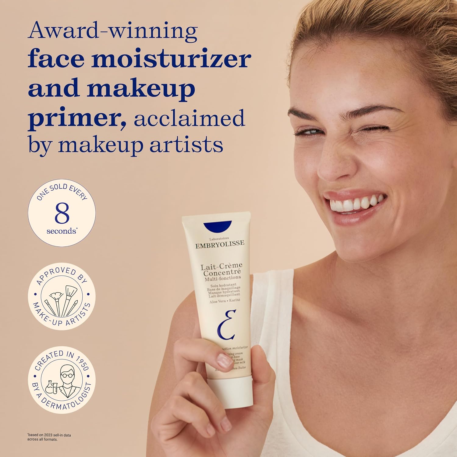 Embryolisse Lait-Crème Concentré - Moisturizing Multi-Purpose Cream with Aloe Vera and Shea Butter 75 ML