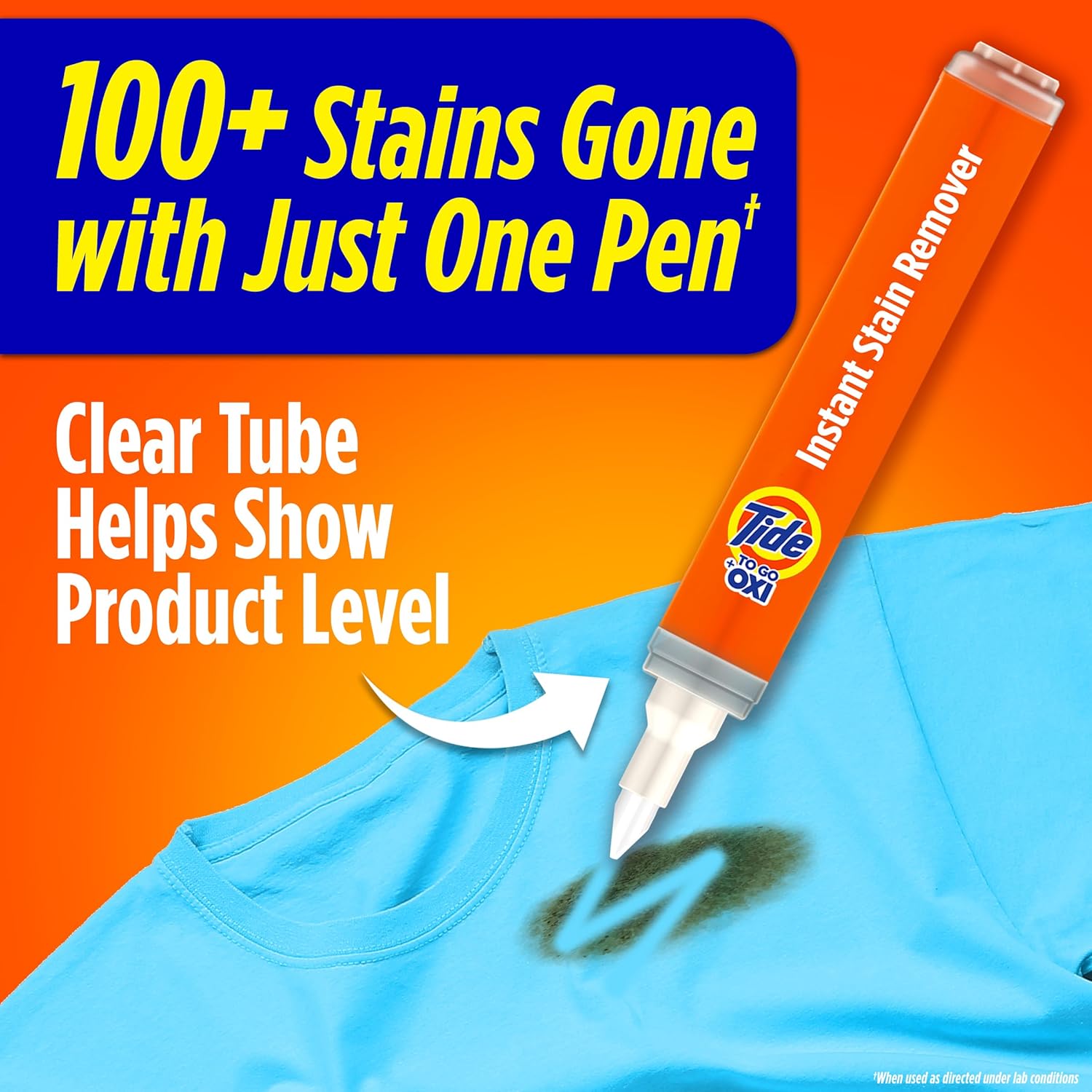Tide To Go Instant Stain Remover Pen — Quitamanchas Instantáneo Portátil En Forma De Bolígrafo Para Ropa, Paquete De 3 Unidades