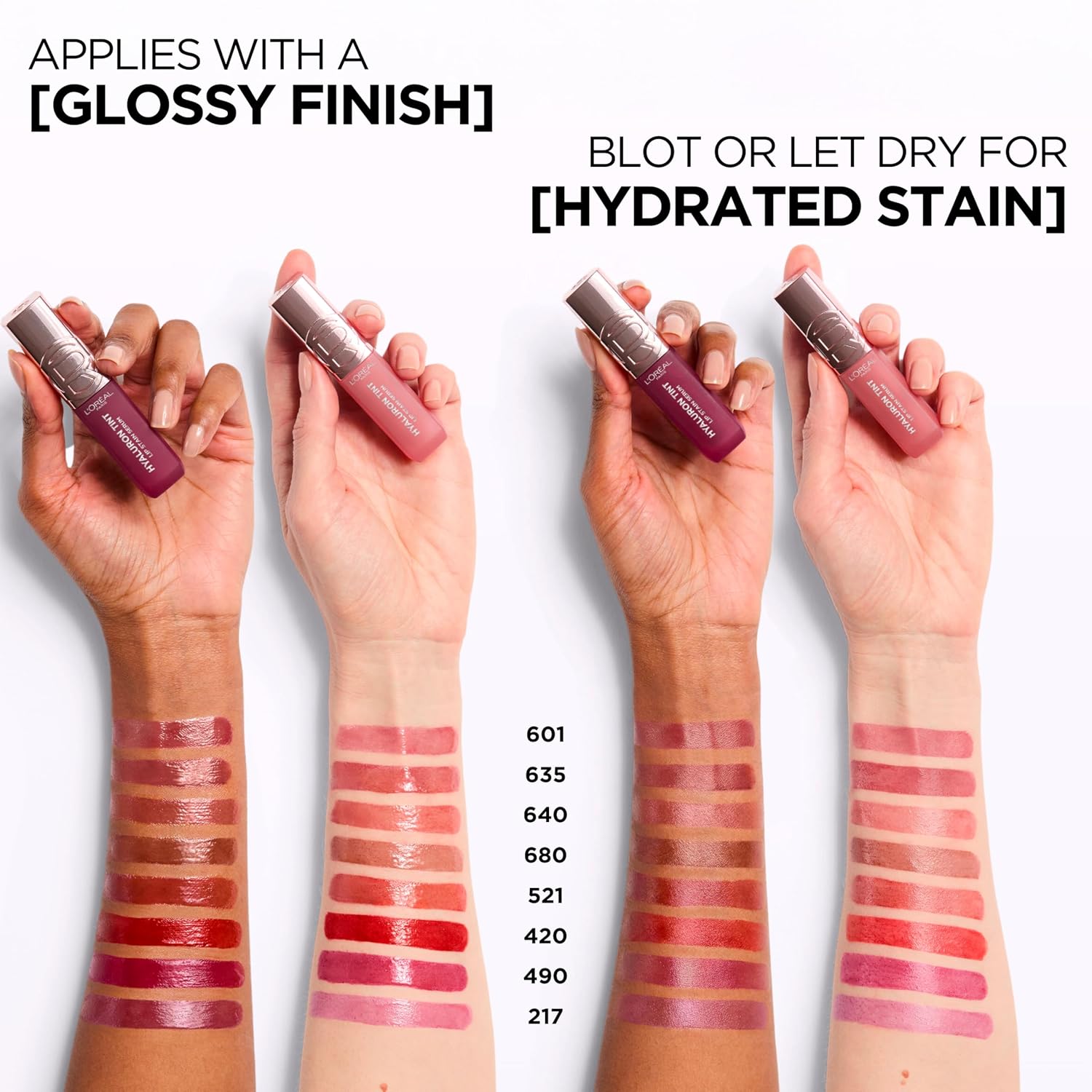 L'Oréal Paris Hyaluron Tint Lip Stain Serum – Hydrating Lip Tint with Hyaluronic Acid