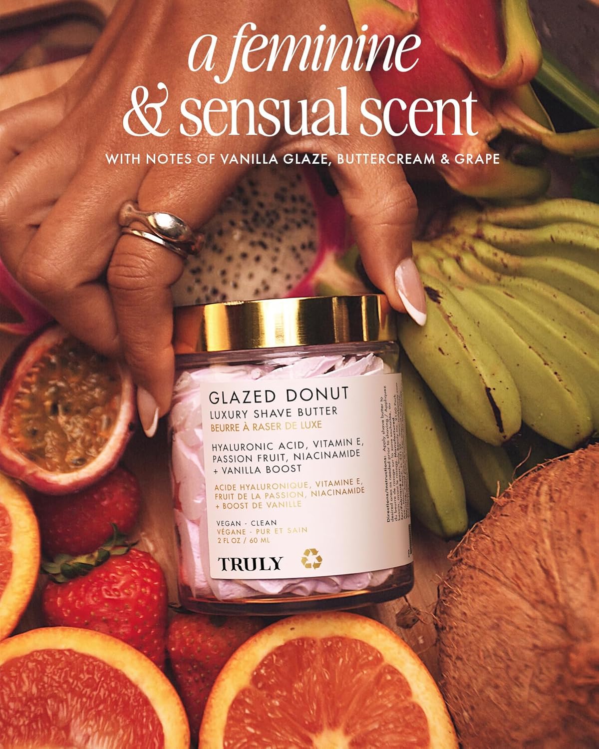 TRULY Glazed Donut Luxury Shave Butter Manteca De Afeitado Hidratante 60 ml