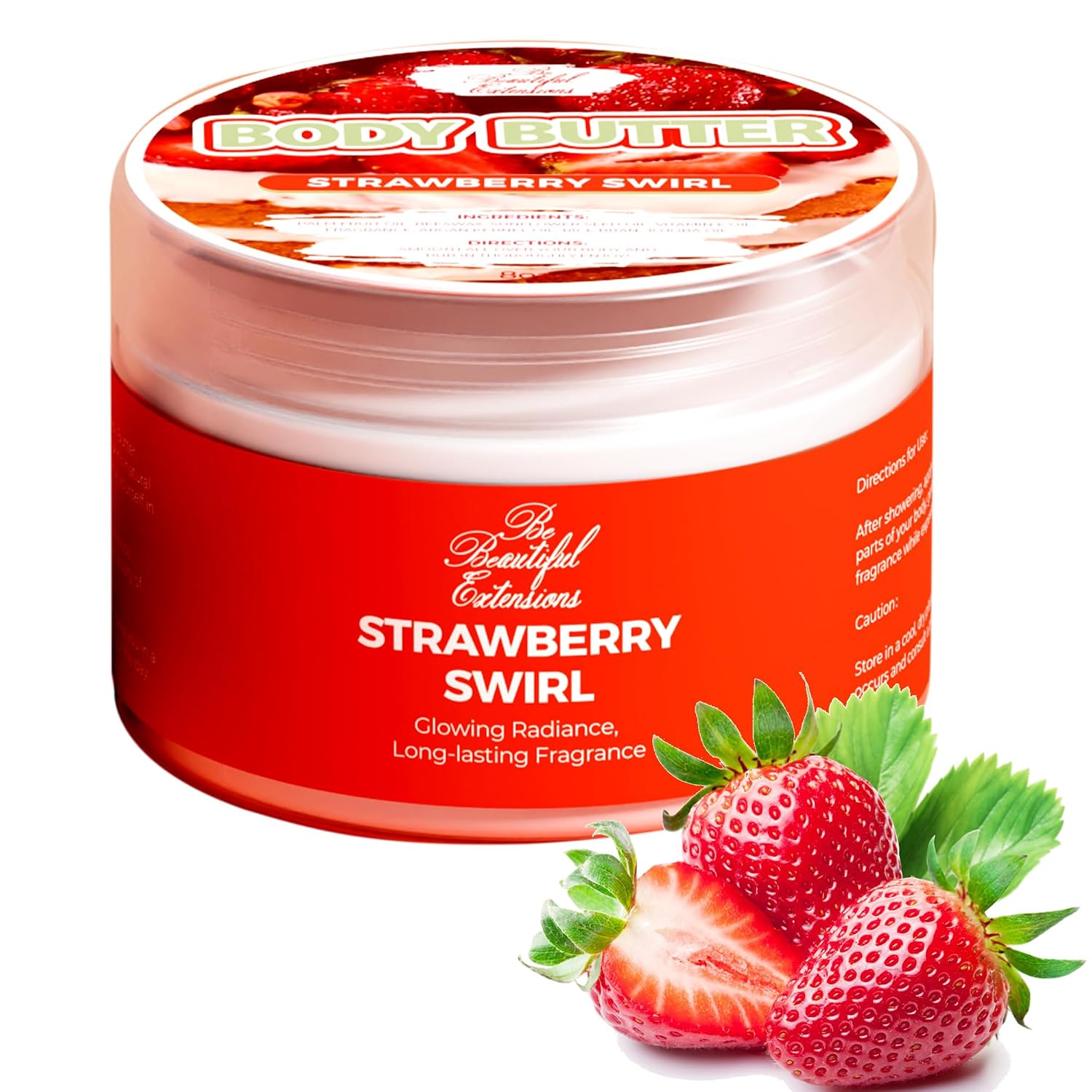 Mantequilla Corporal Aroma Fresa Body Butter Hidratante Con Aceite De Jojoba 236 ml
