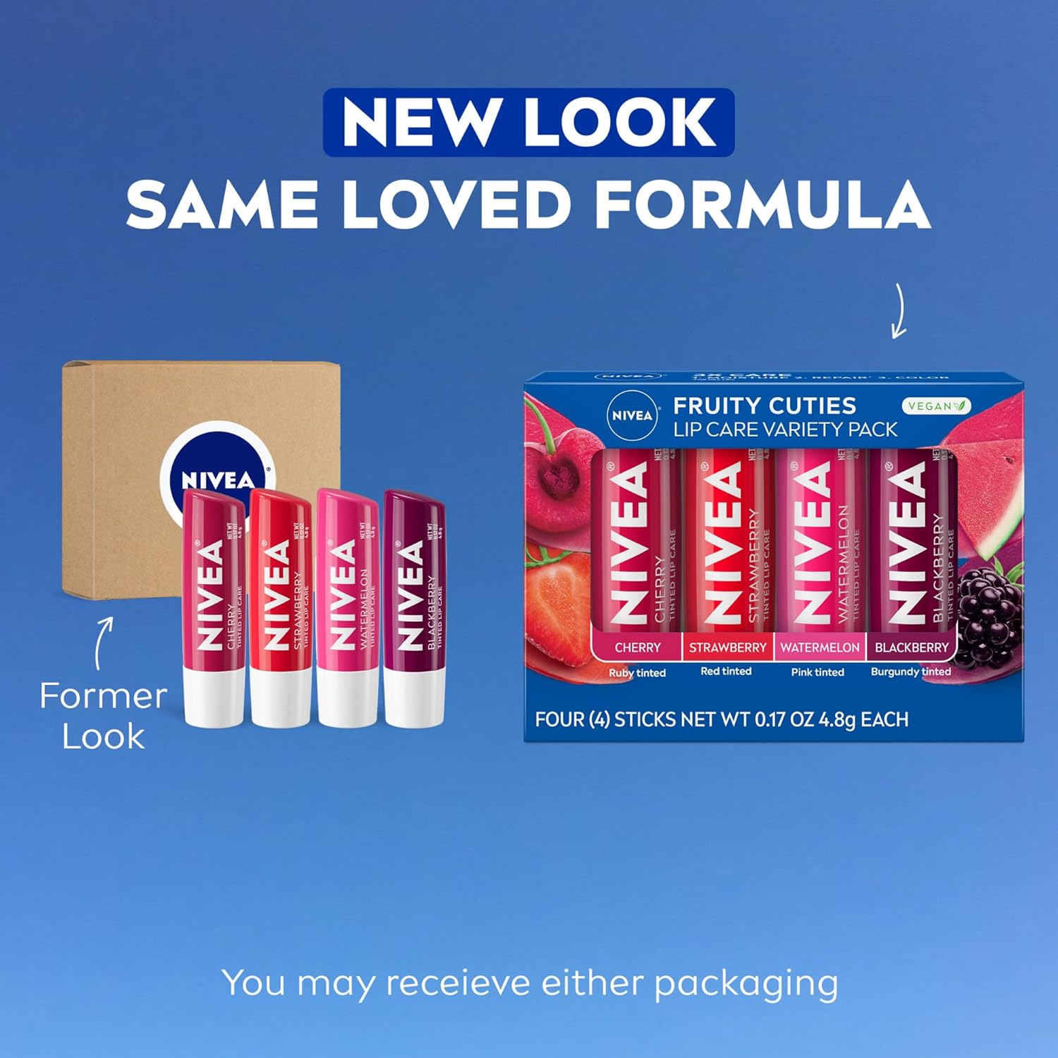 NIVEA Fruity Cuties Lip Care Variety Pack | Bálsamo Labial Hidratante