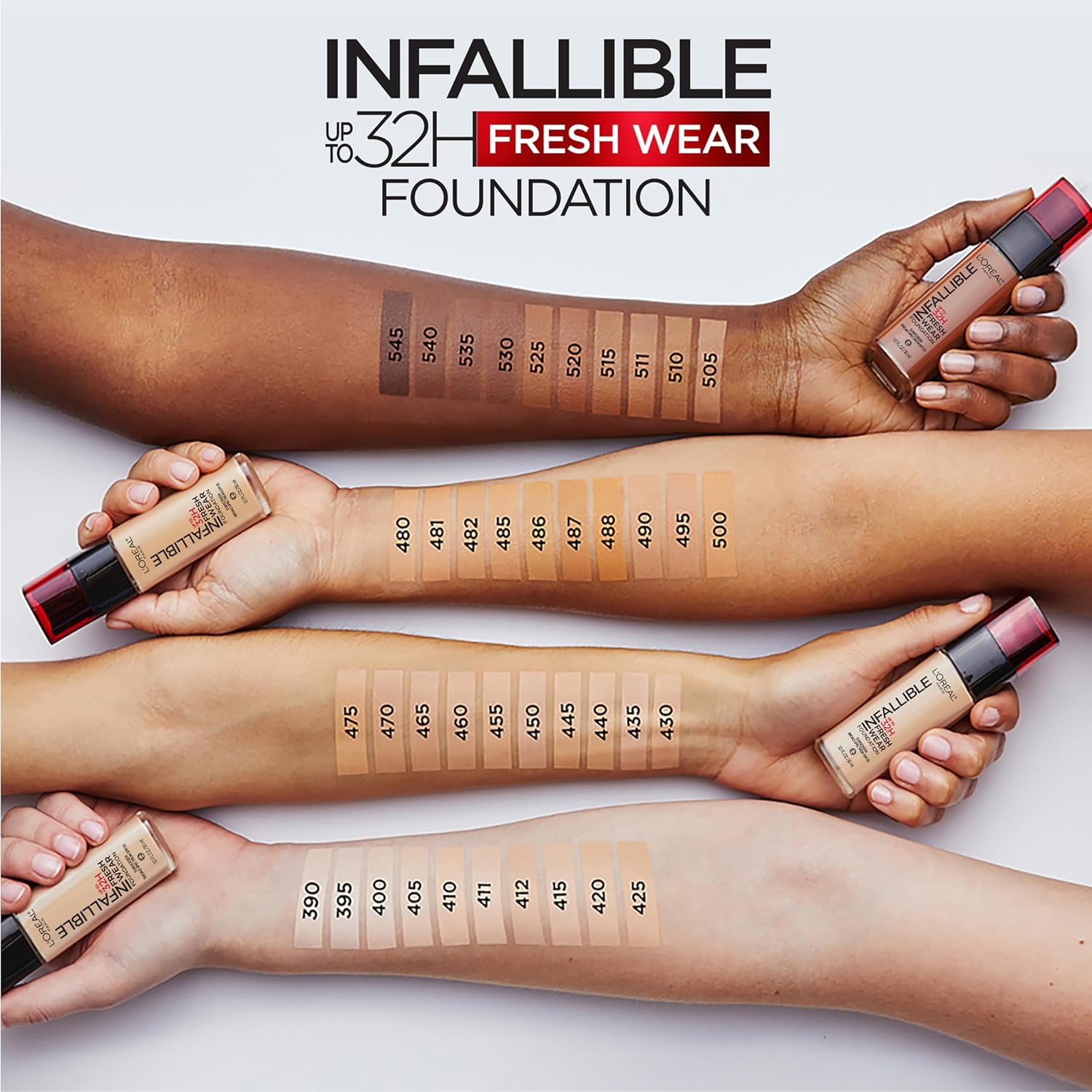 BAJO PEDIDO - L’Oréal Paris Infallible 24H Foundation – Base De Maquillaje Resistente Hasta 24 Horas Tono Beige Dorado (1 oz)