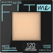 Maybelline Fit Me Matte + Poreless Polvo Compacto Matificante Y Minimizador De Poros Tono Classic Ivory