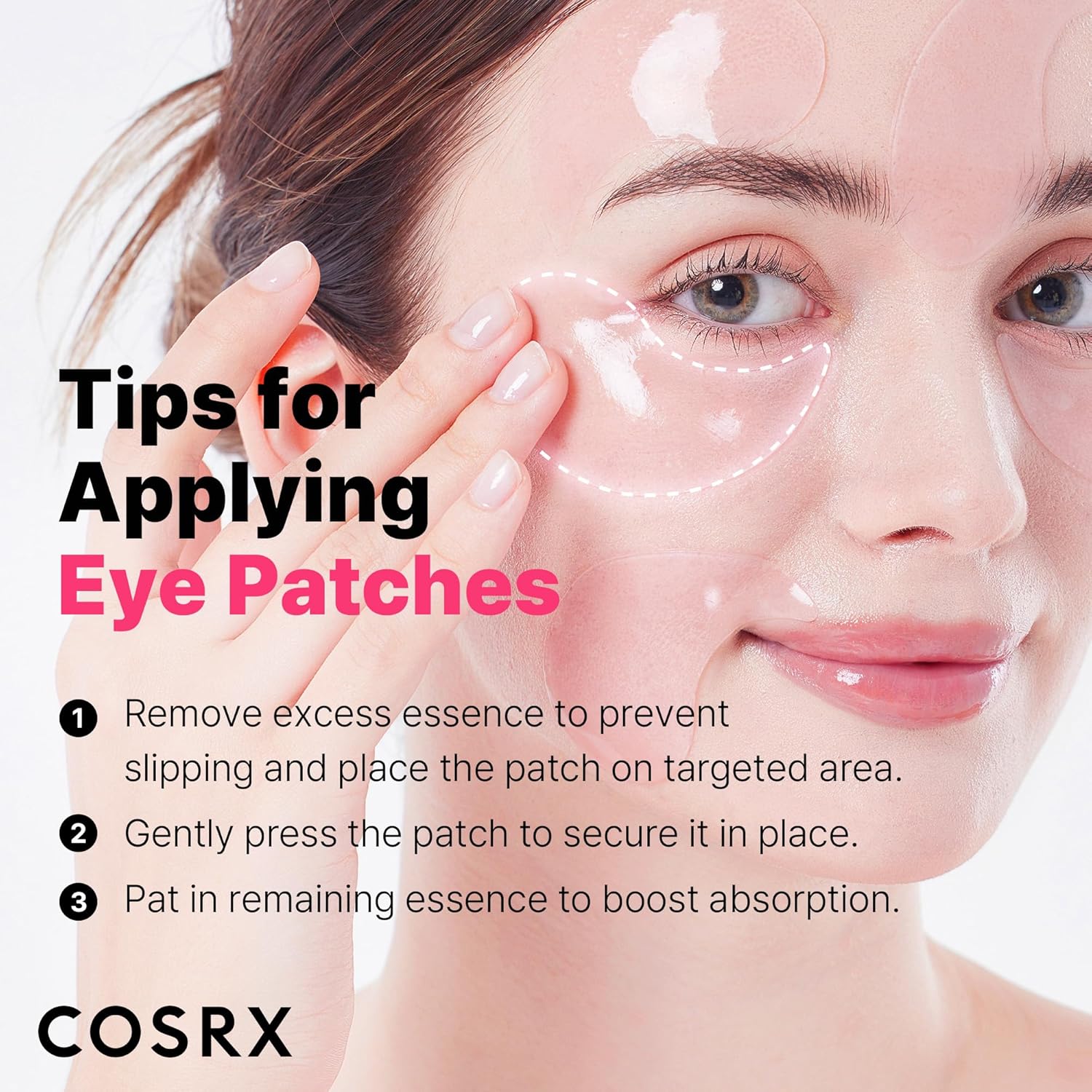 COSRX Pink Peptides Collagen Hydrogel Eye Patch | Parche Contorno de Ojos