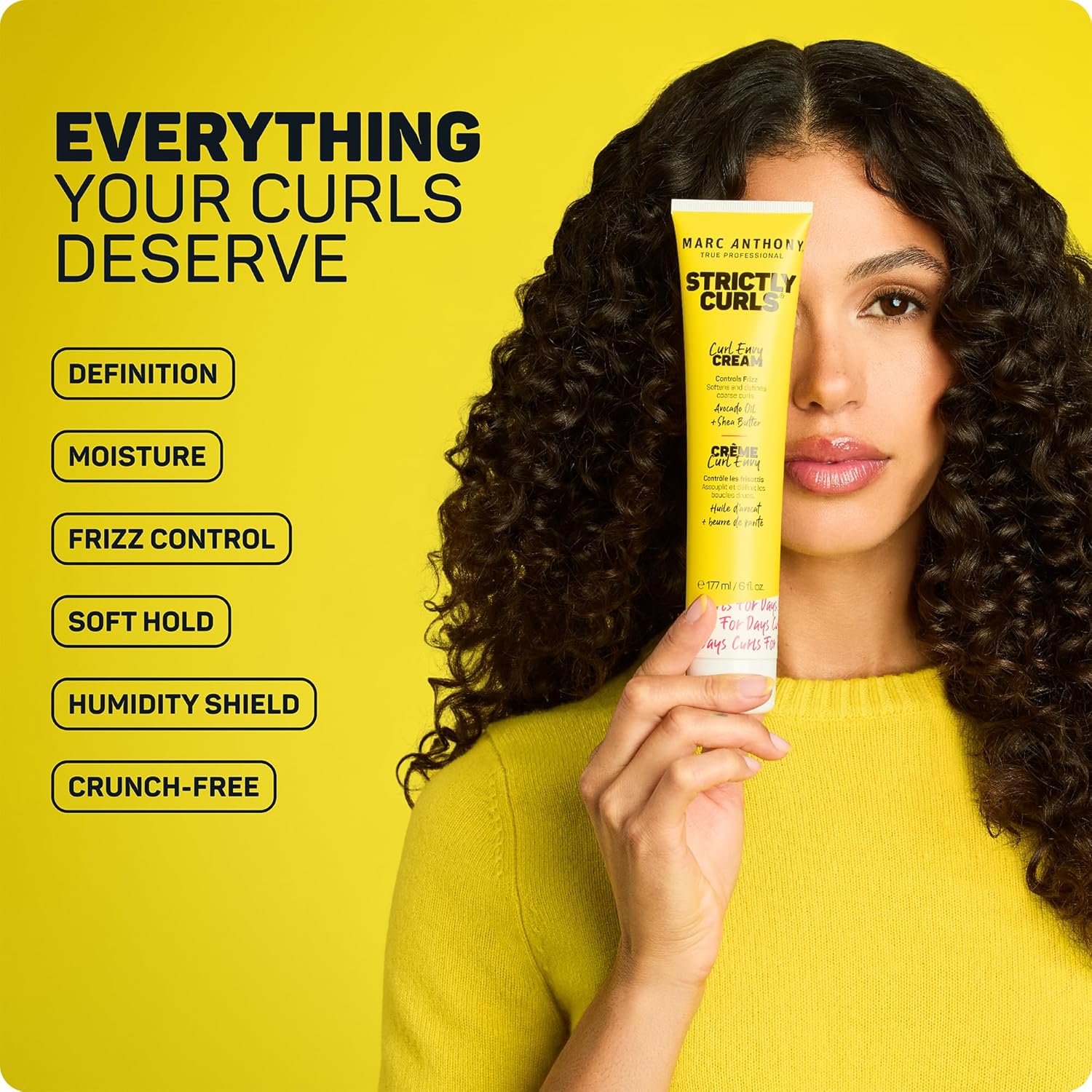 Marc Anthony Strictly Curls Curl Defining Lotion — Crema Definidora De Rizos Con Control De Frizz E Hidratación Profunda 6 oz