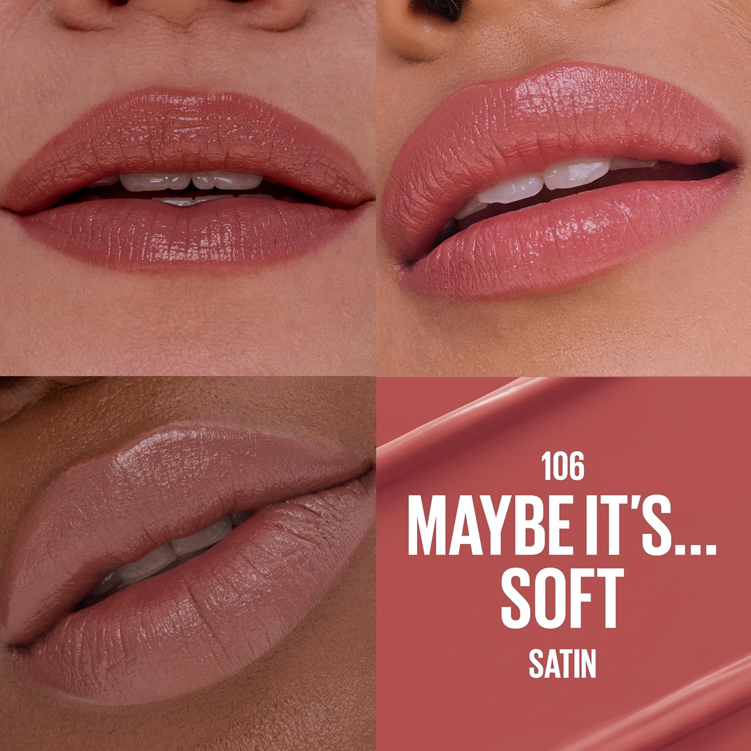 MAYBELLINE Serum Lipstick Labial Hidratante Con Efecto Volumen 8H