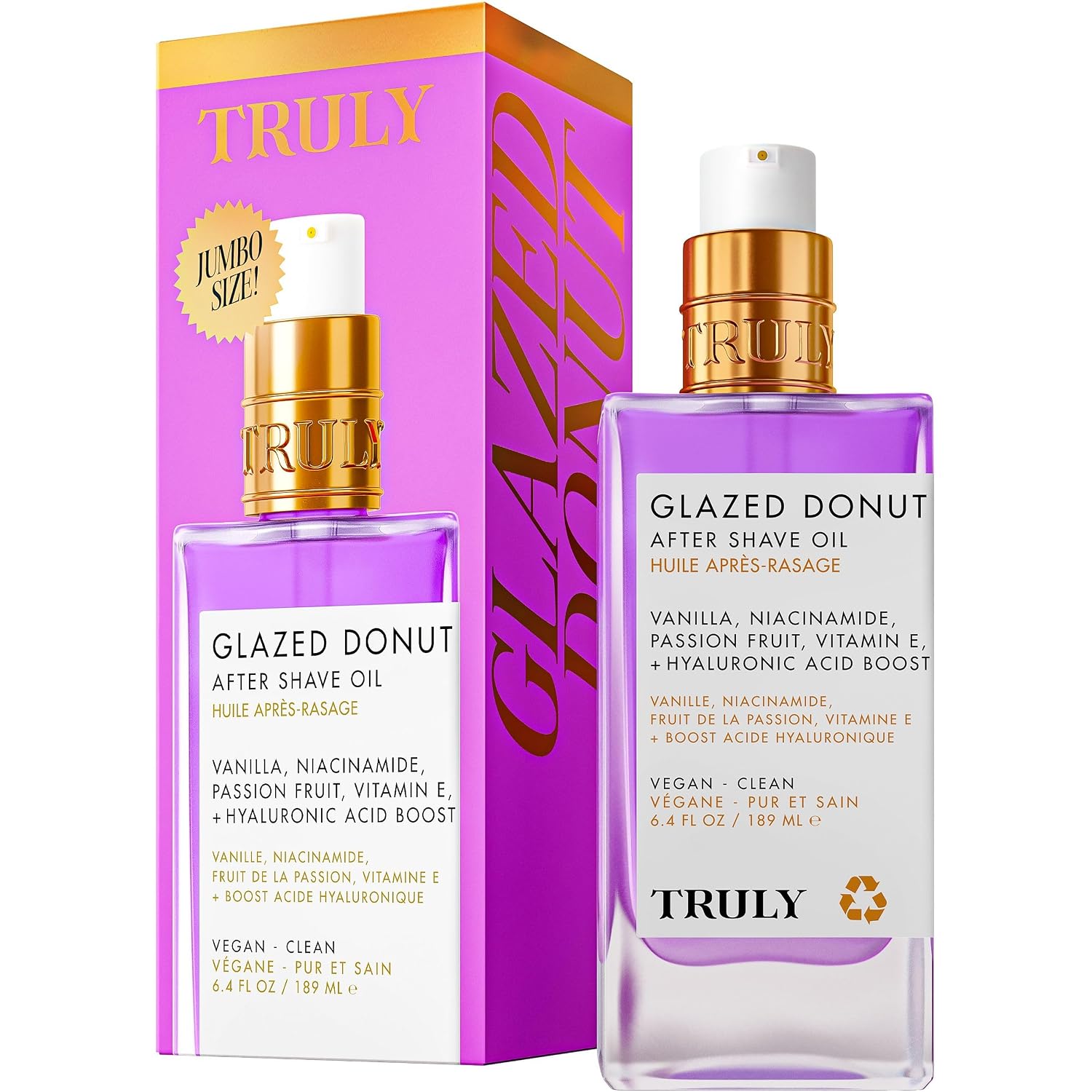 TRULY Glazed Donut After Shave Oil Aceite Corporal Para Después del Afeitado 189 ml