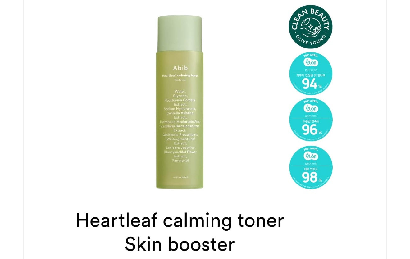 Abib Heartleaf Calming Toner image 1