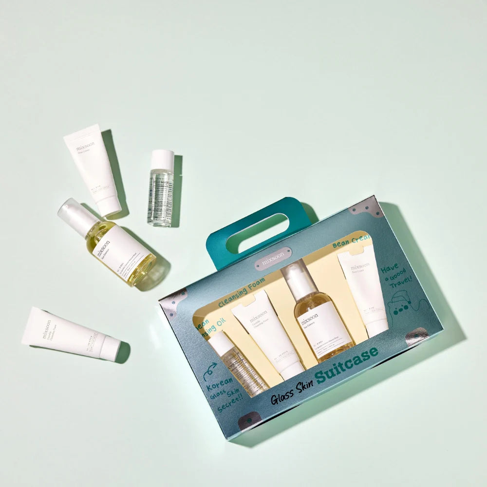 Mixsoon Glass Skin Suitcase Set Rutina Coreana Glow Travel Size