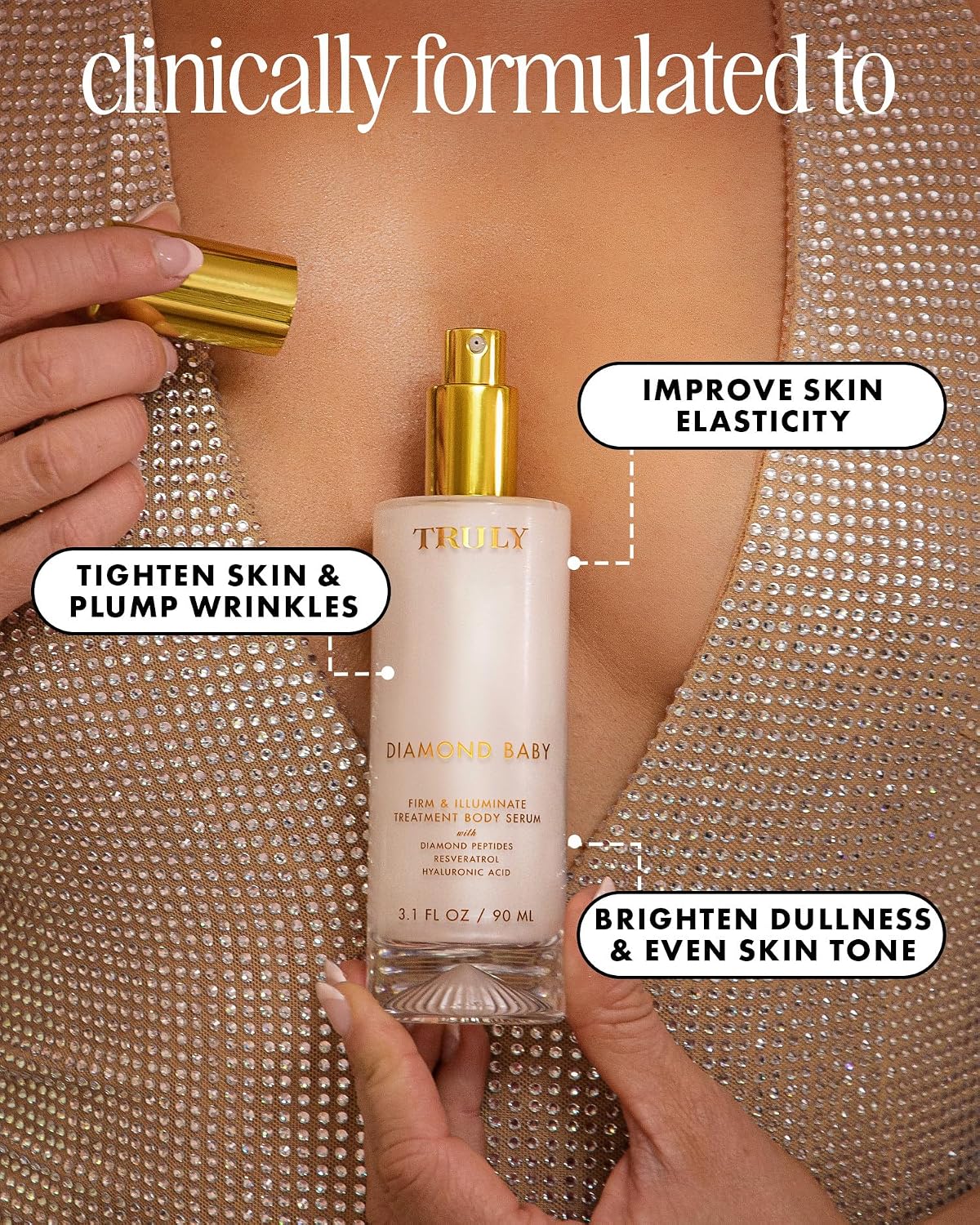 Truly Beauty Diamond Baby Firm & Illuminate Treatment Body Serum – Sérum Corporal Reafirmante 90 ML
