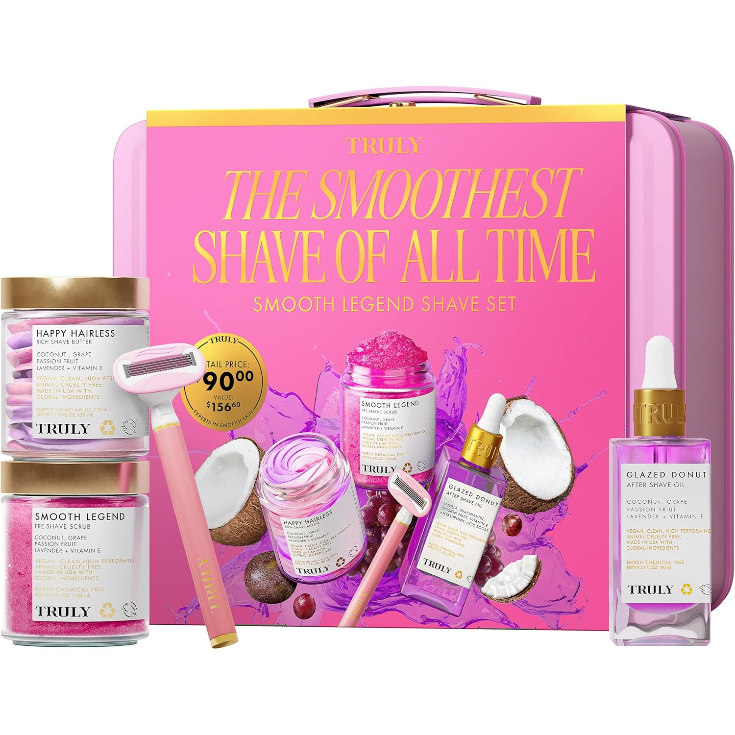 Truly The Smoothest Shave of All Time Smooth Legend Shave Set | Kit de Afeitado Completo para Piel Suave