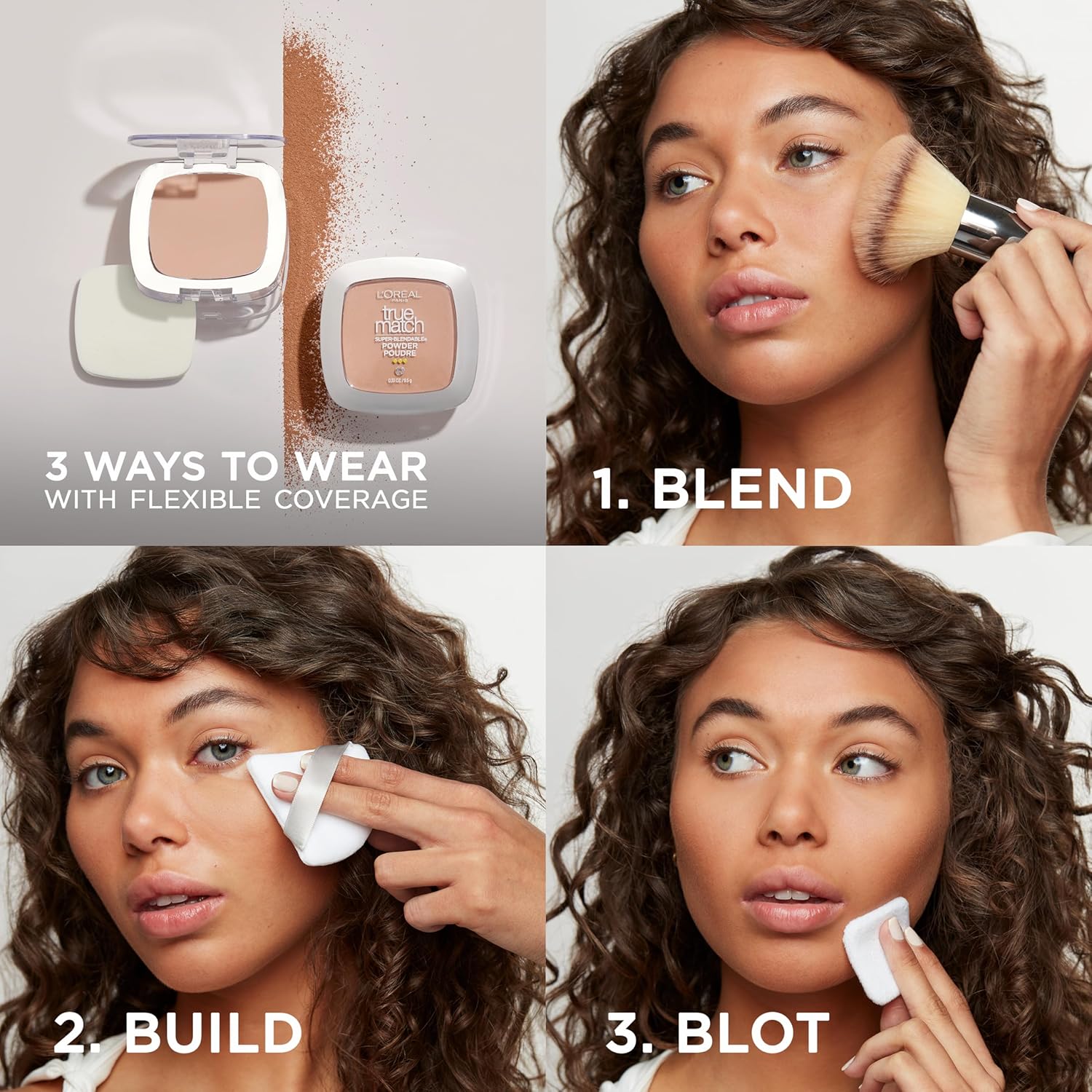 Loreal Paris True Match Super-Blendable Powder Foundation | Base de Maquillaje