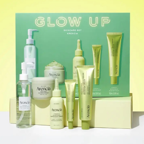 Arencia Glow Up Skincare Set Kit Completo De Cuidado Facial Iluminador