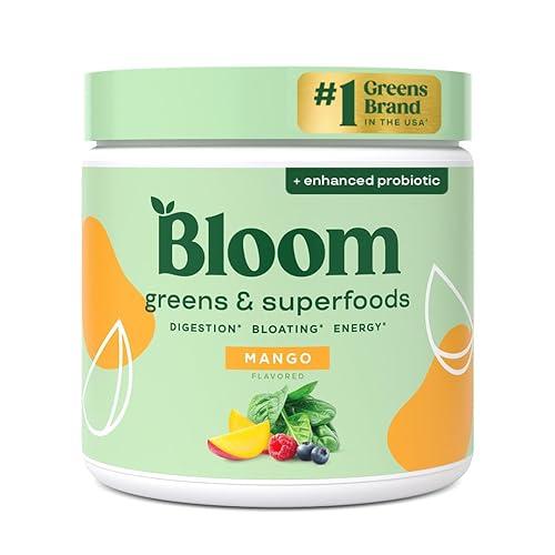 Bloom Nutrition Superfood Greens Powder Mango 30 Servings
