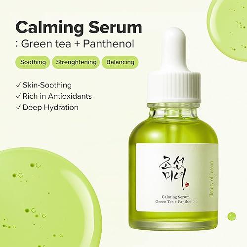 Beauty Of Joseon Calming Serum: Green Tea + Panthenol – Sérum Calmante Para Piel Sensible Y Con Rojeces 30 ML