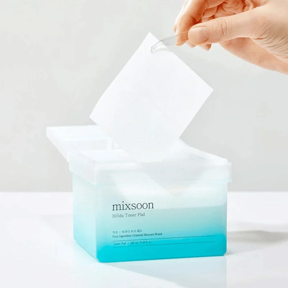 Mixsoon Bifida Pad – Almohadillas Fortalecedoras con Fermento de Bifida para Piel Estresada (70 pads)